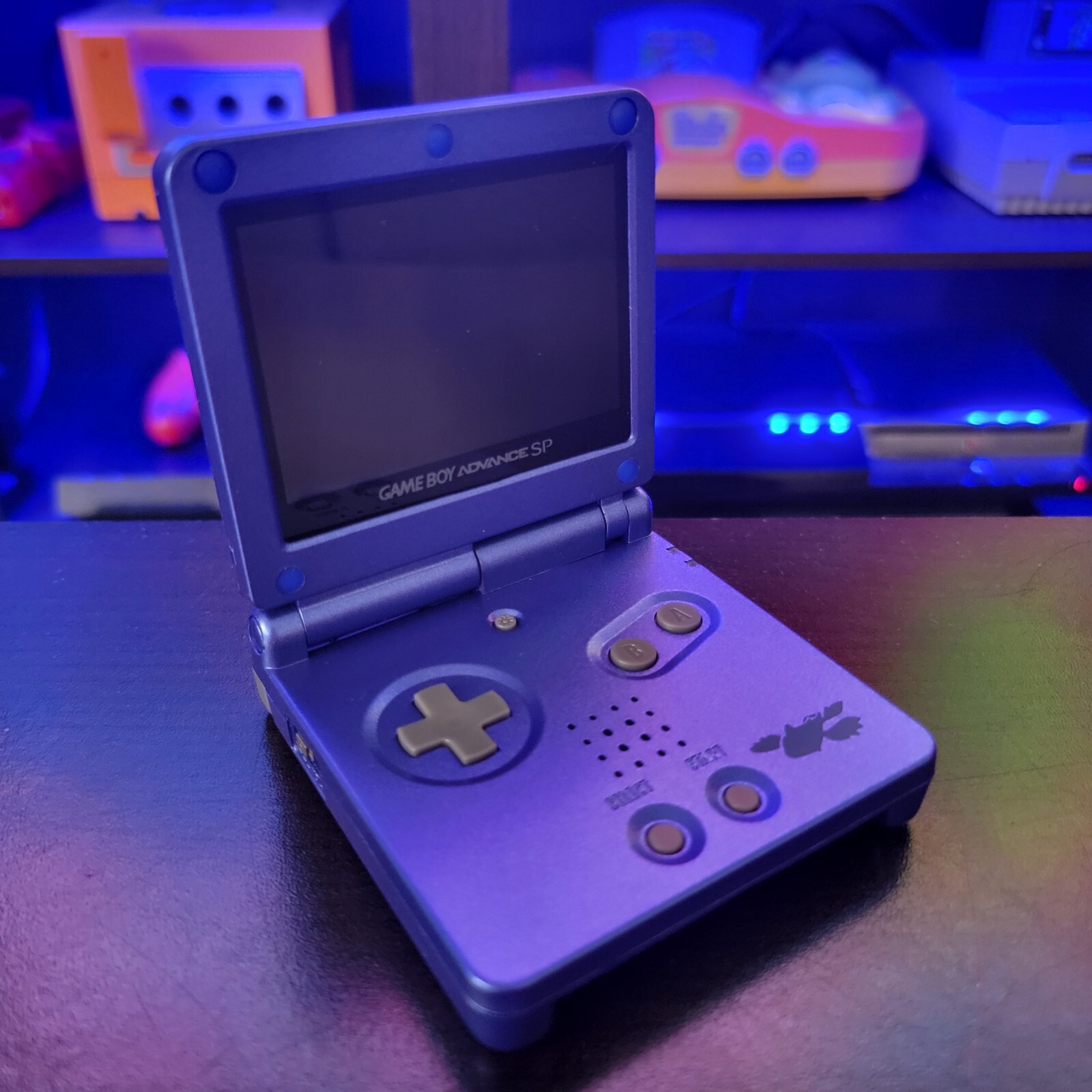 Blue Nintendo Game Boy Advance GBA SP IPS MOD Adjustable Brightness – Kyogre