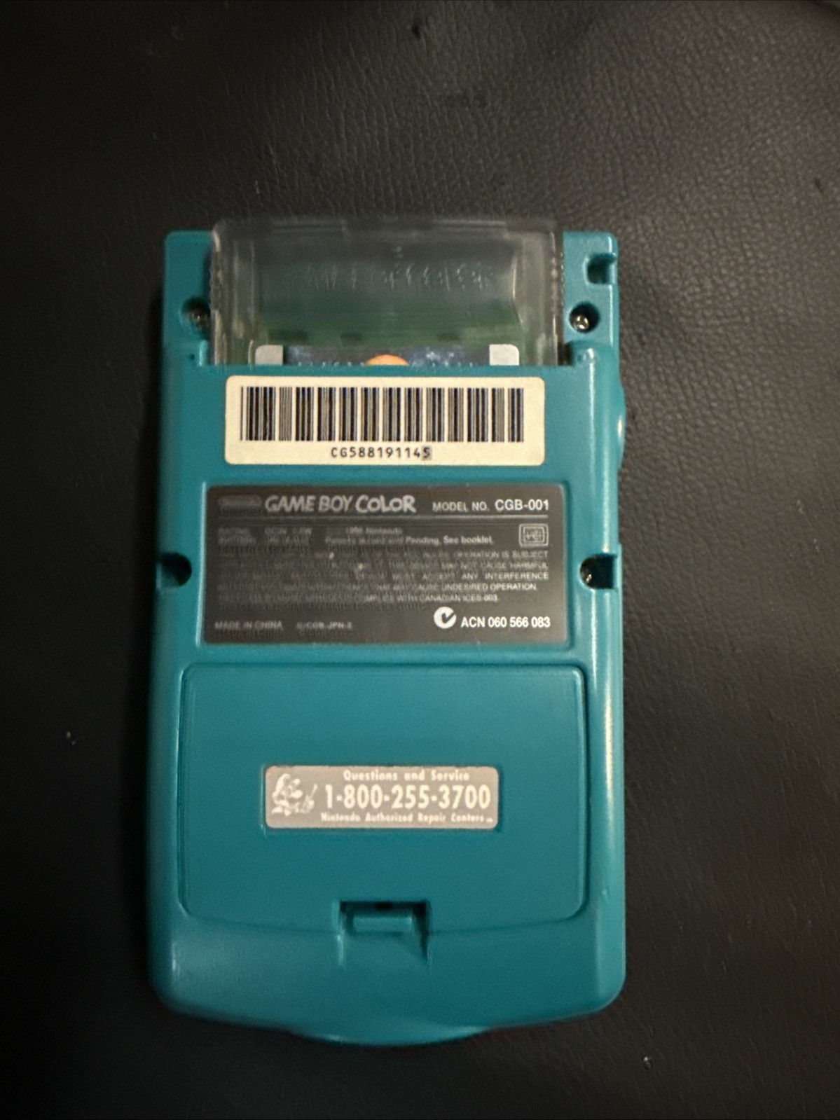Nintendo Game Boy Color Blue (CGB-001) Handheld System Made in Japan