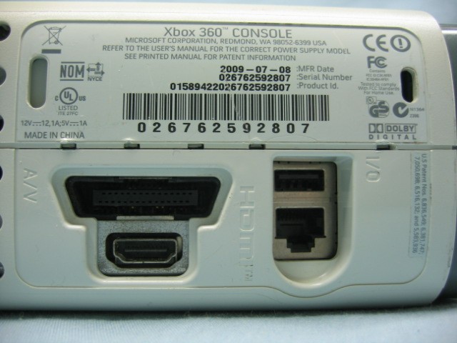 XBOX 360 JASPER 60GB HDMI Replacement Console — PERFECT!!