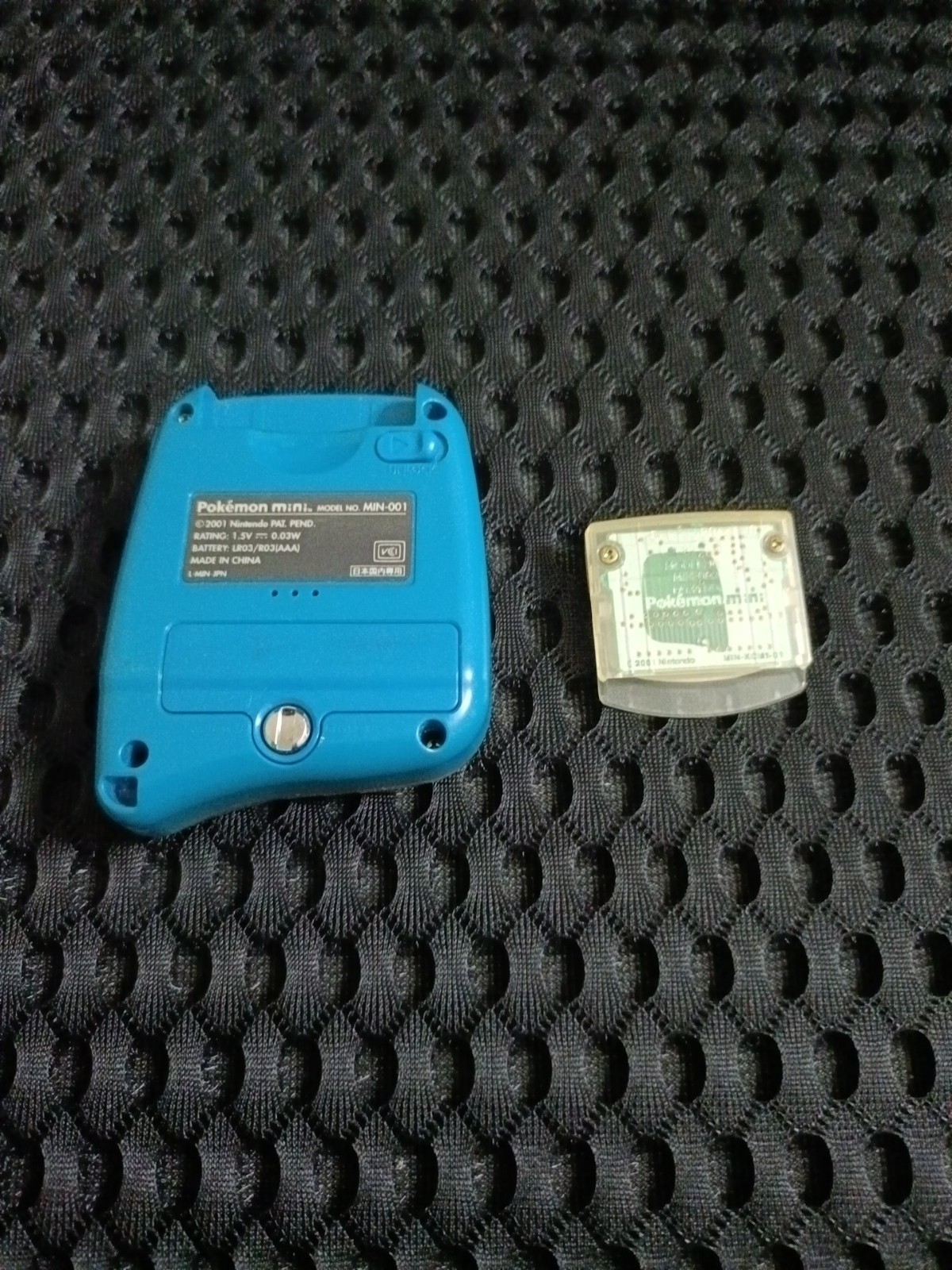 Pokemon Mini Console Blue Nintendo w/ Pokemon Party Cartridge Japan Tested