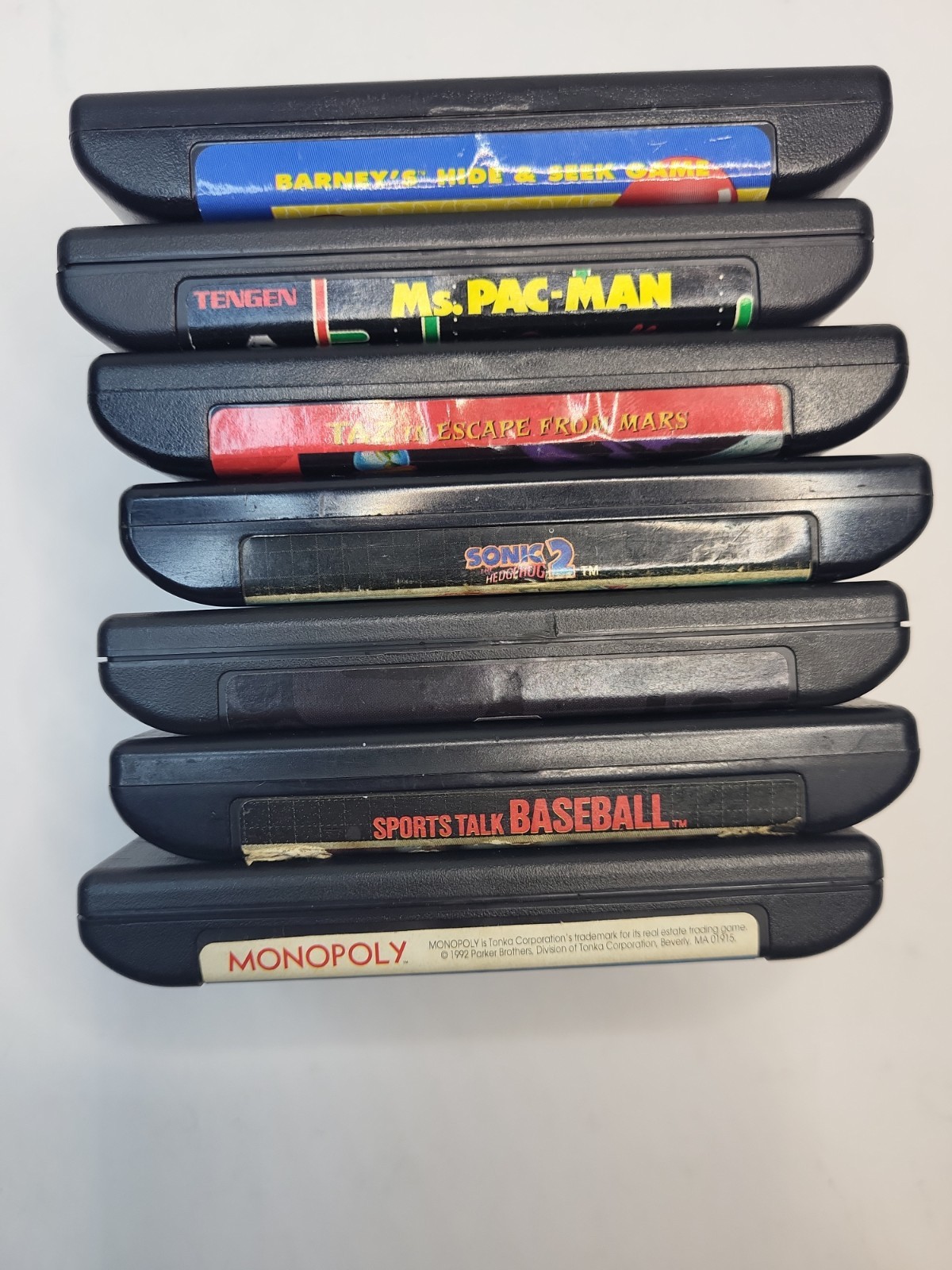 Sega Genesis Model 2 Console Bundle Tested Working 7 Games, SG6 Stick Controller