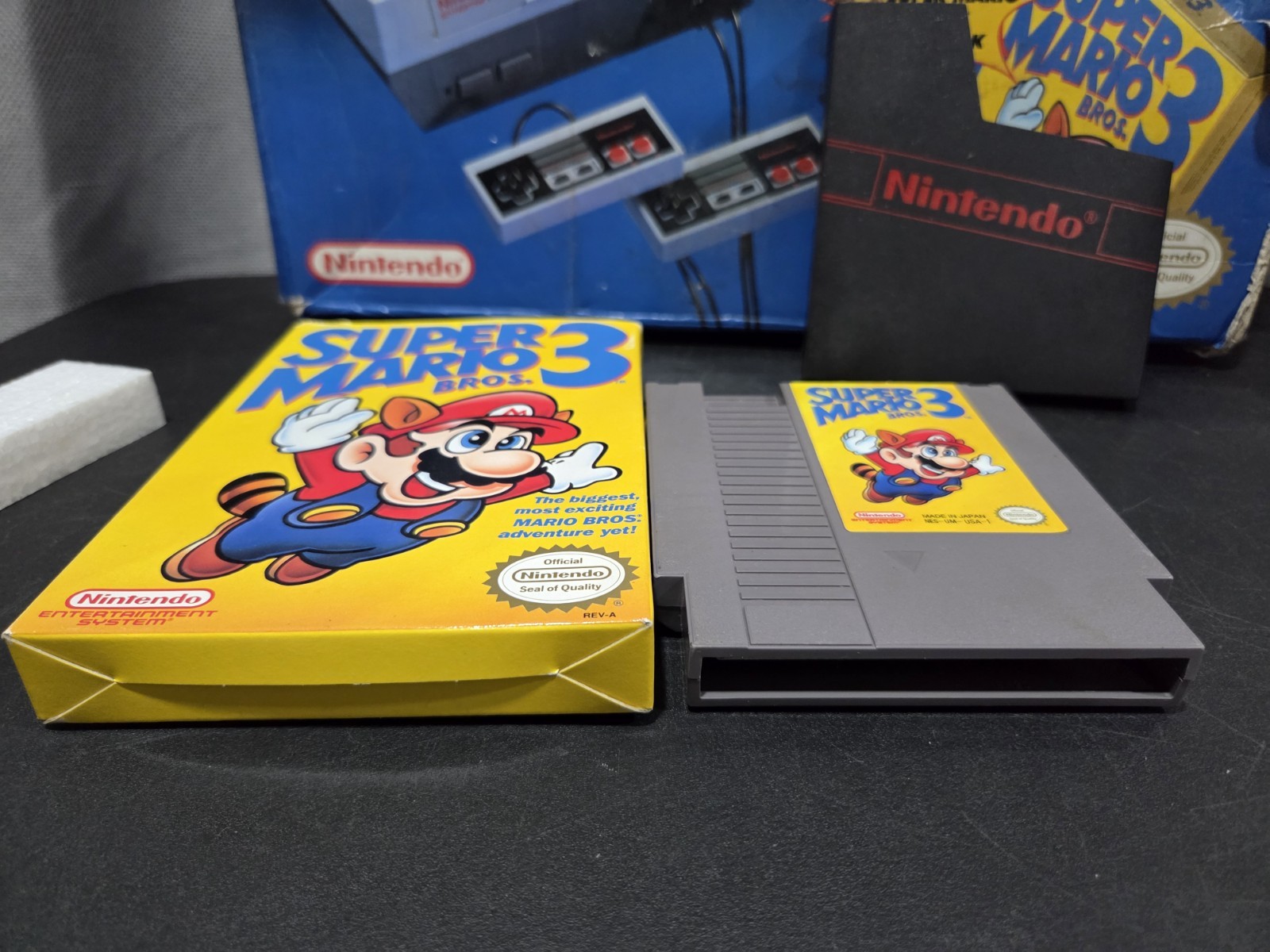 1992 Nintendo NES CHALLENGE SET In Box W/ Super MARIO Bros. 3 CIB NO Styrofoam
