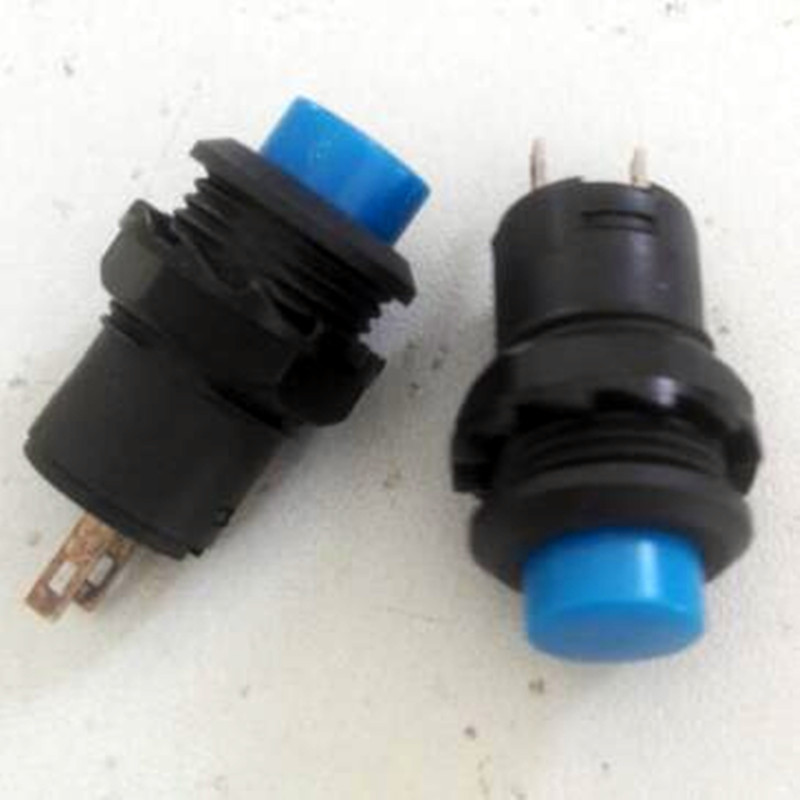 2,Blue Latching Dash OFF-ON Push-Button Car Switch,B35