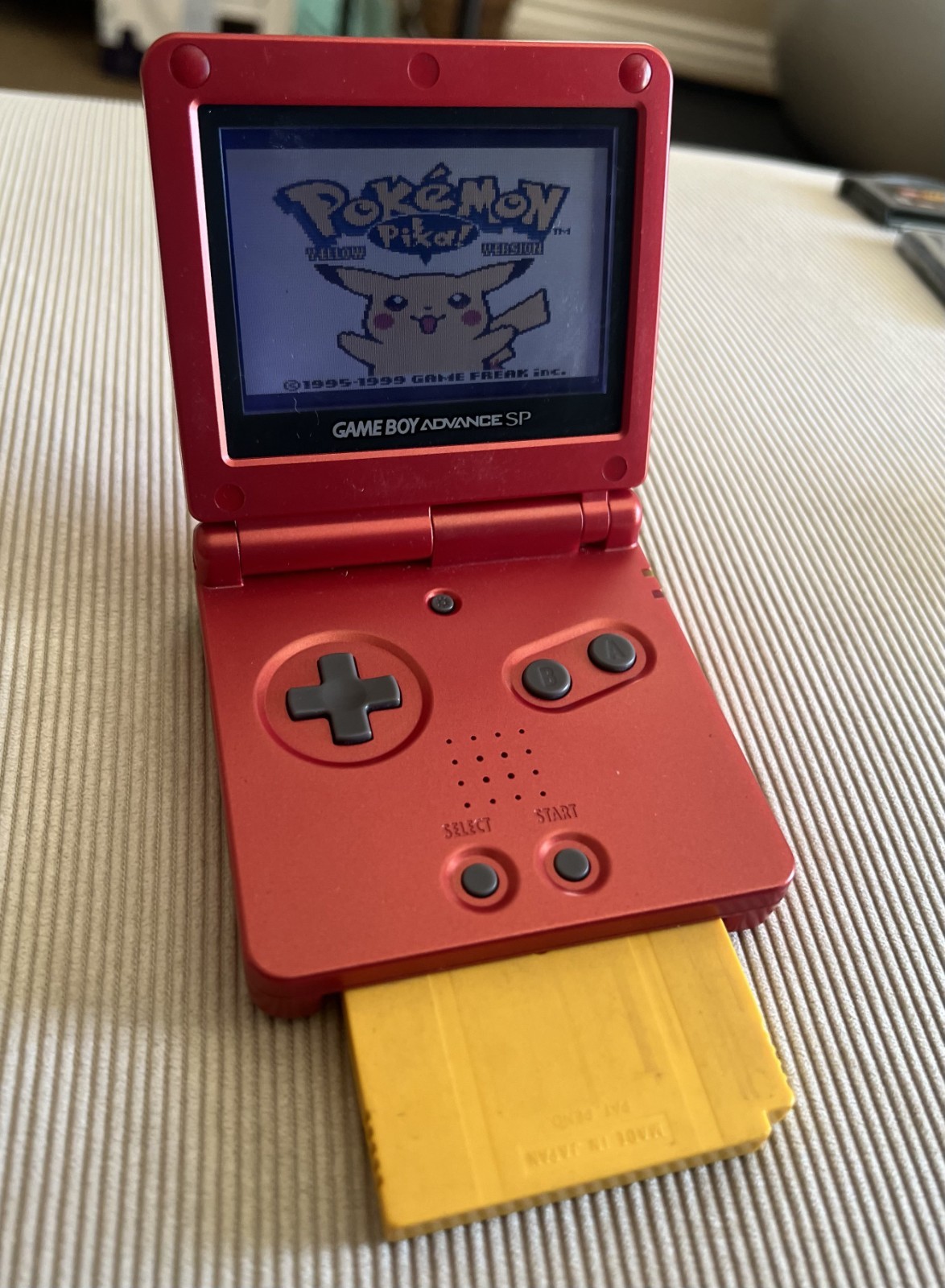 Nintendo Red Game Boy Advance SP Handheld System w/ 9 Games and Softcase