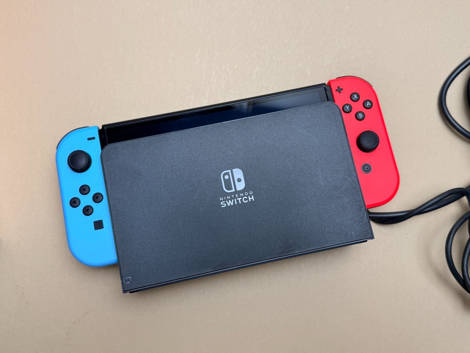 Nintendo Switch OLED Model HEG-001 Handheld Console – 64GB – Black/Neon Red/Neon