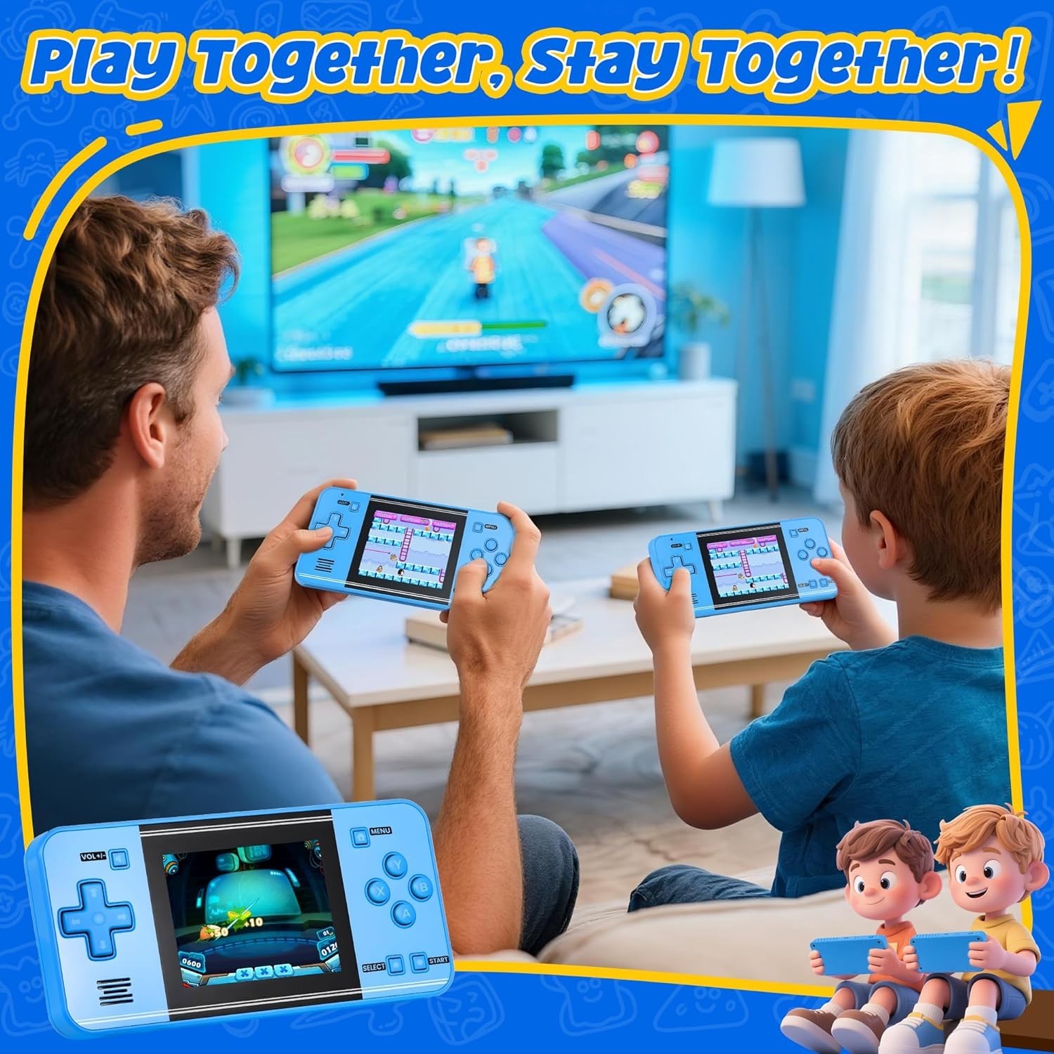 Handheld Game Console for Kids Adults, Preloaded 135 Retro Video Games