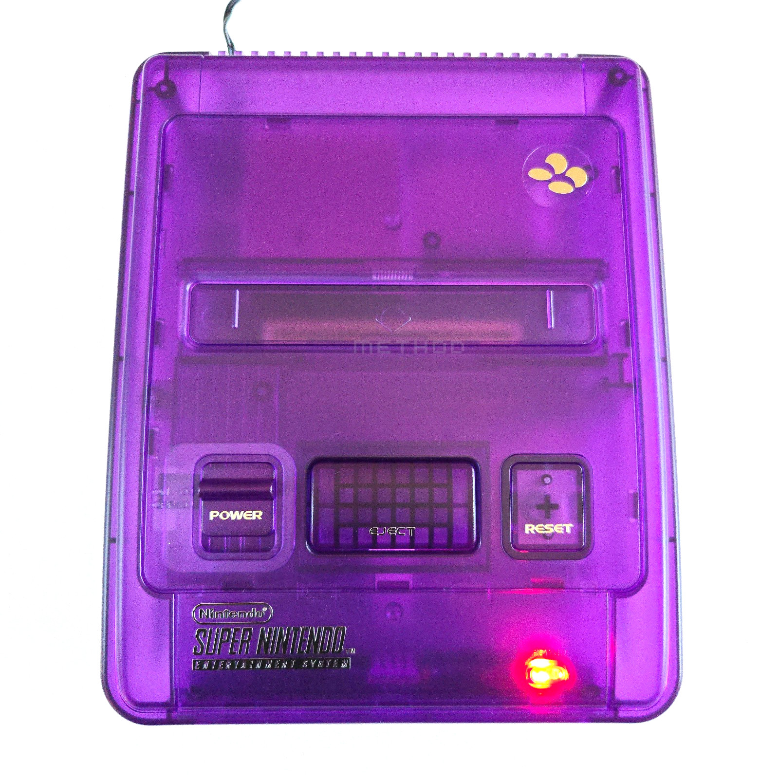 Nintendo Super Famicom Entertainment System 1CHIP-02 Transparent Purple Console