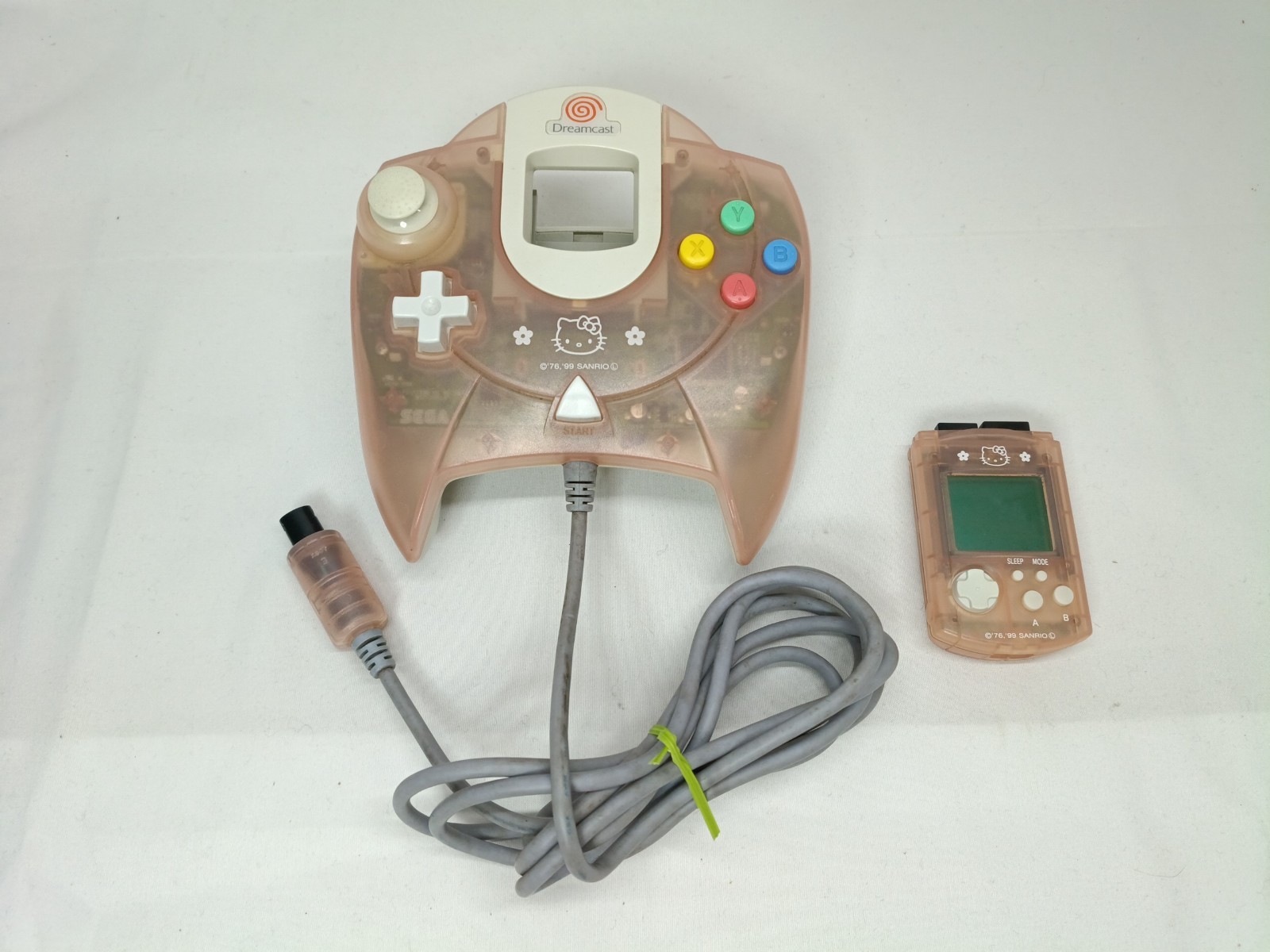 Sega Dreamcast Hello Kitty Pink Console Disc set New LED Battery HKT-3000 NTSC-J