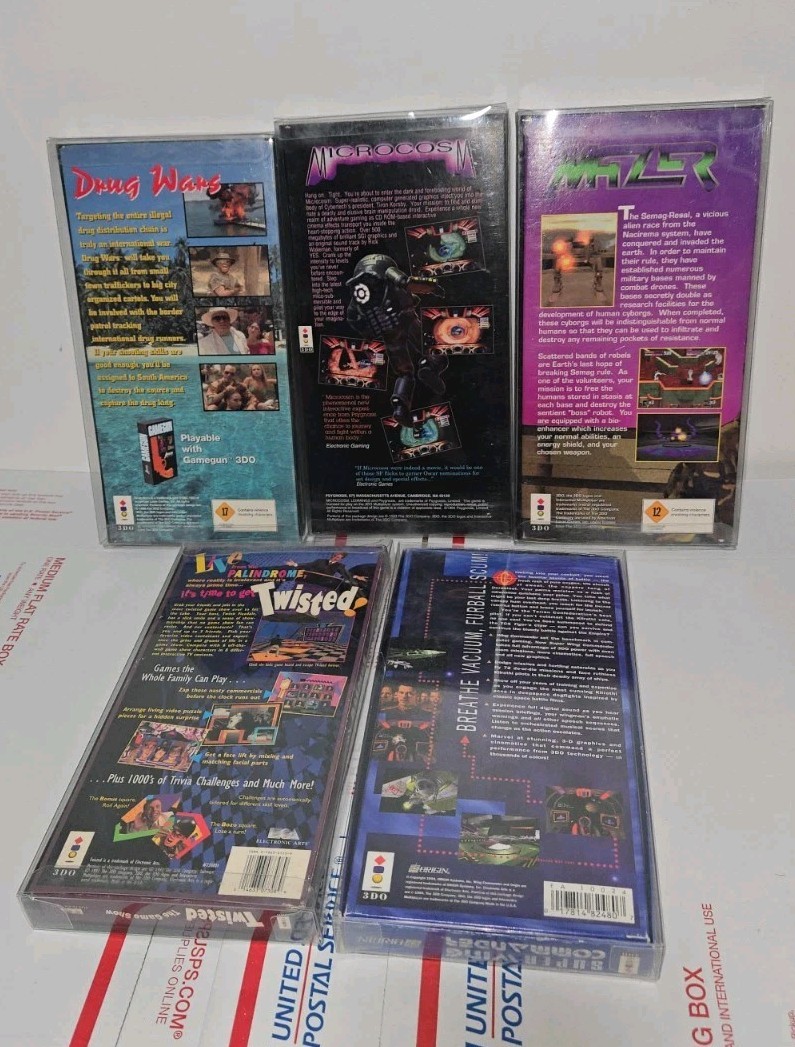 5 3DO Games Including Drug Wars, Super Wing Commander, MIcrocosm + More READ!!