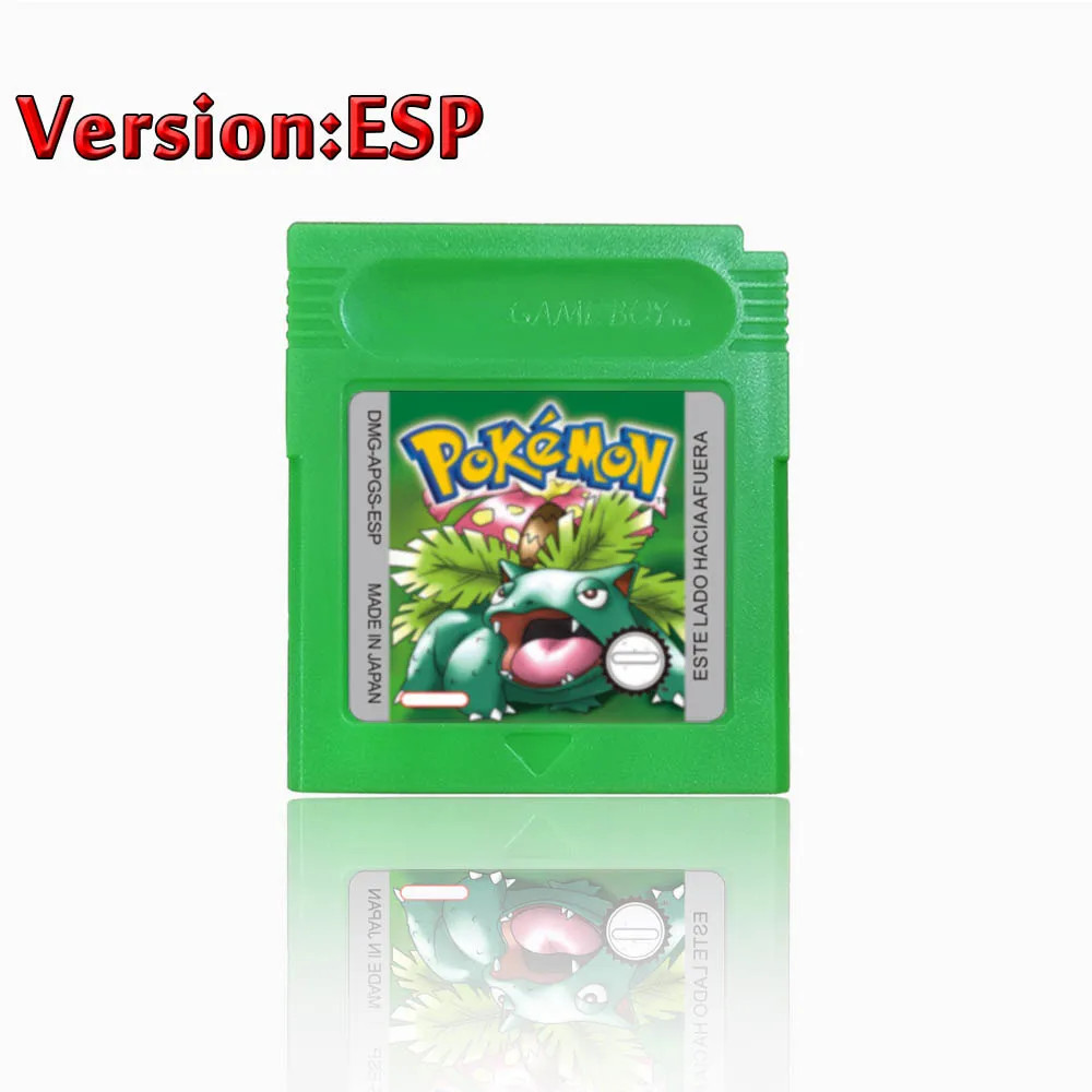 Low-Power Consumption 5 Languages Version Pokemon GBC Game Red/Crystal/Blue/Yell