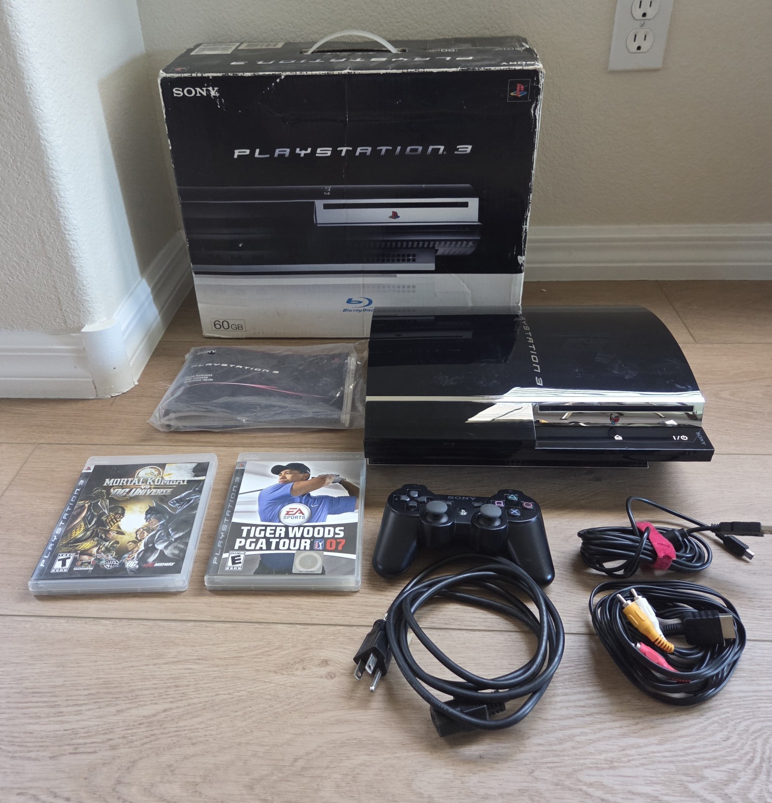 Sony PlayStation 3 PS3 Console 60GB CECHA01 CIB Matching Serial Number – Tested