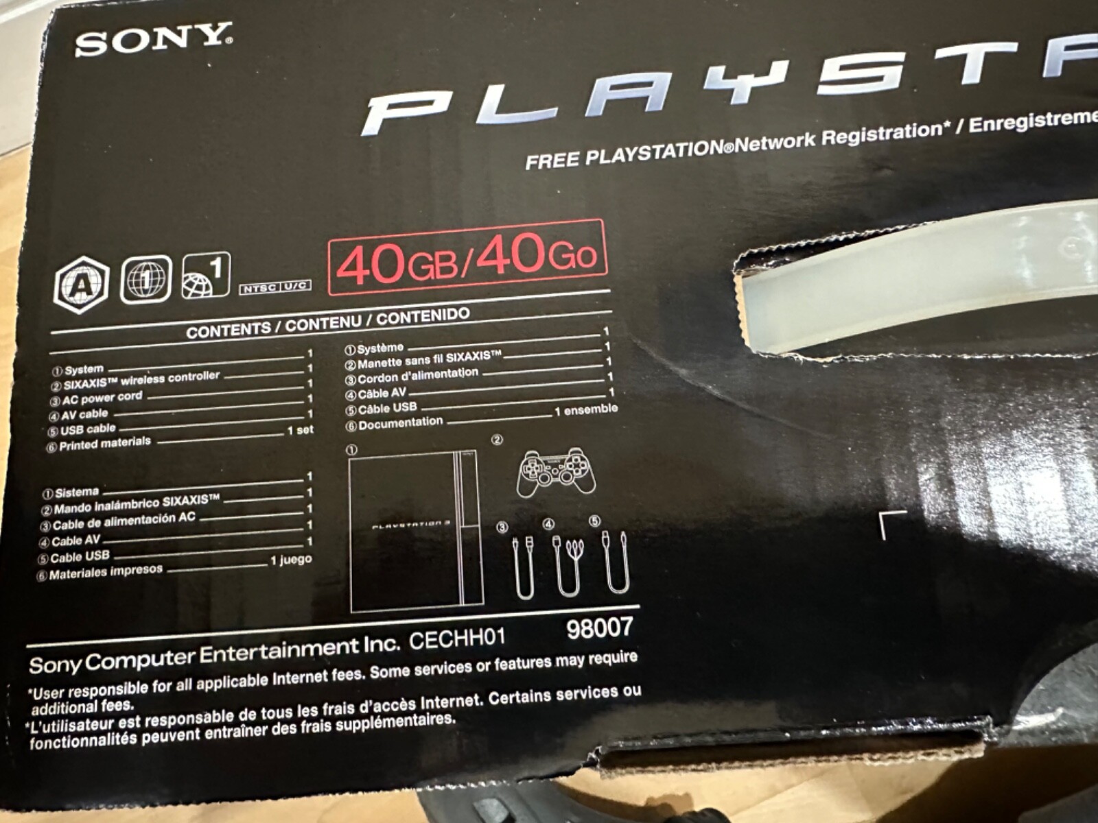 Sony PlayStation 3 Launch Edition 40GB Home Console – B