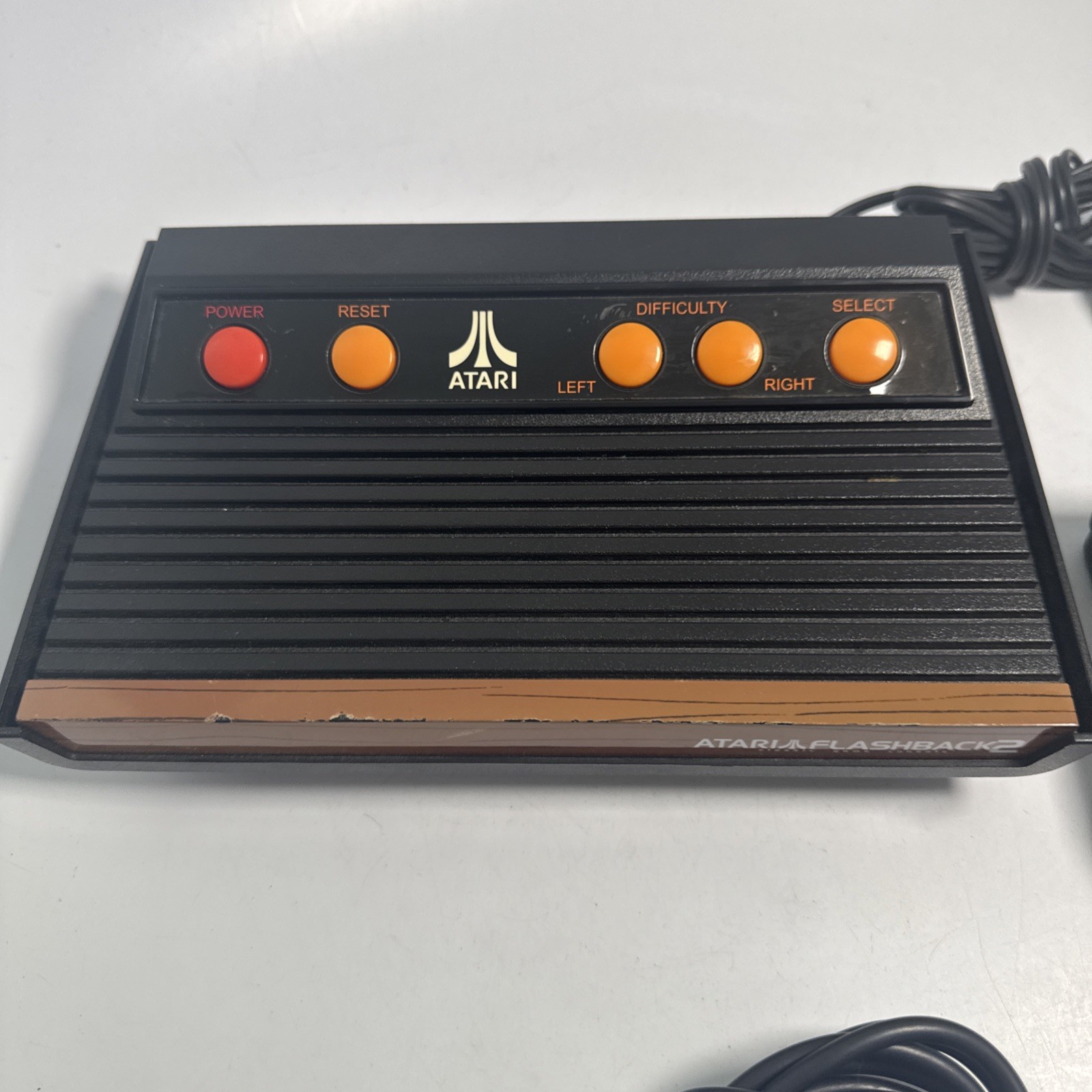 ATARI Flashback 2 Console with Controllers No Power Adapter Tested Works