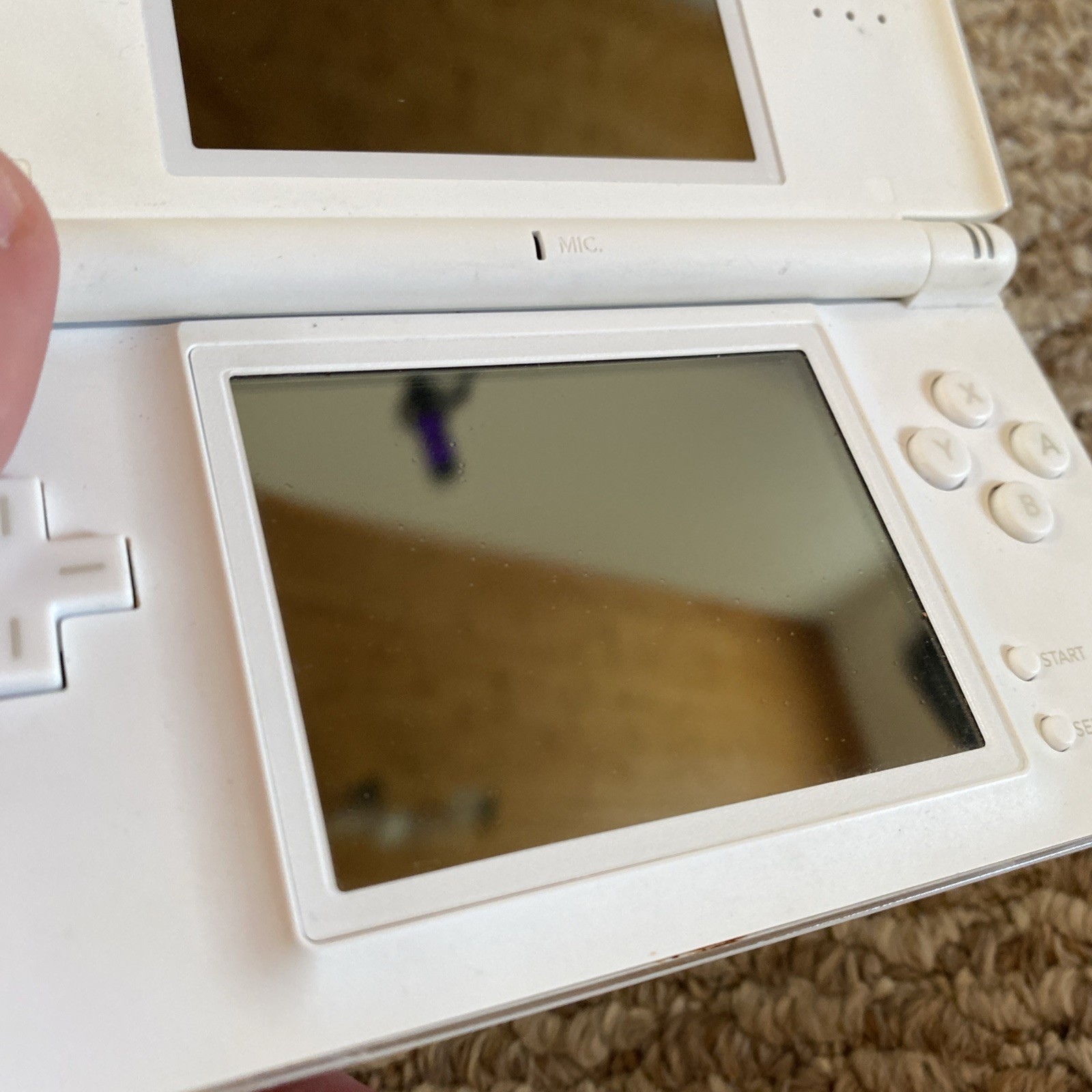 Nintendo DS Lite USG-001 Polar White w/ Charger USA