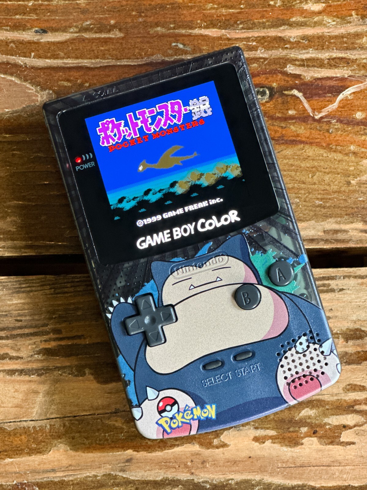 Nintendo Game Boy Color GBC Q5 XL Backlit IPS LCD Pokemon UV SNORLAX System