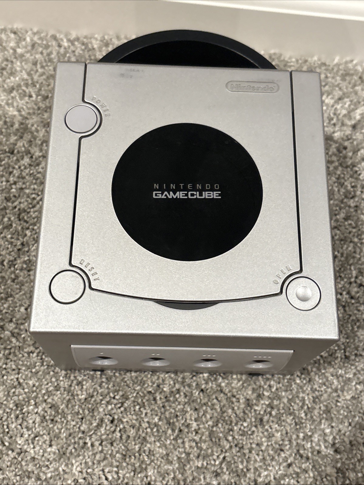 Nintendo GameCube Console Bundle (Platinum Silver) w/ Controller + Cords DOL-001