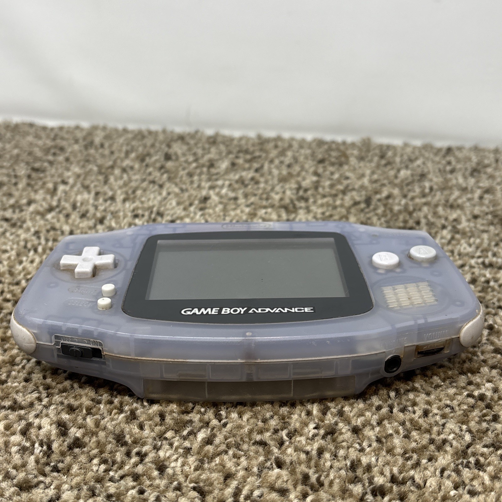 Nintendo Game Boy Advance Glacier Clear Console Tested