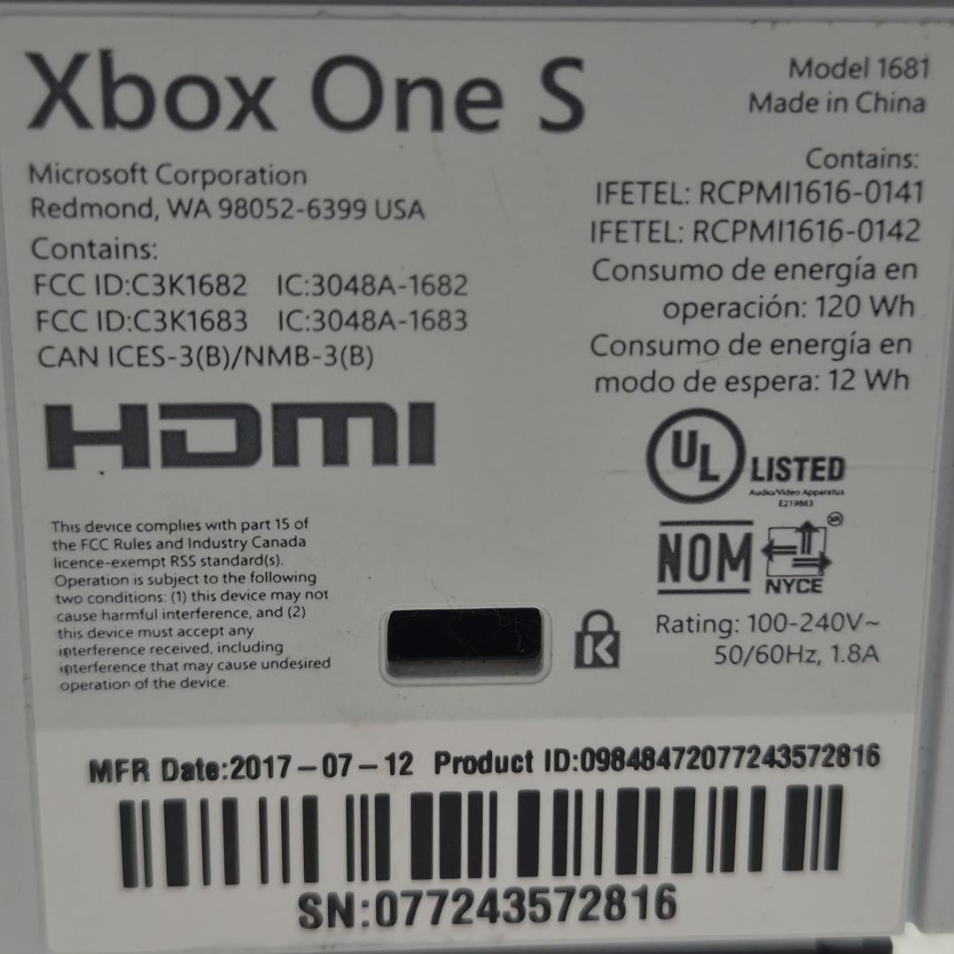 XBOX ONE S – 500GB (P11035462)