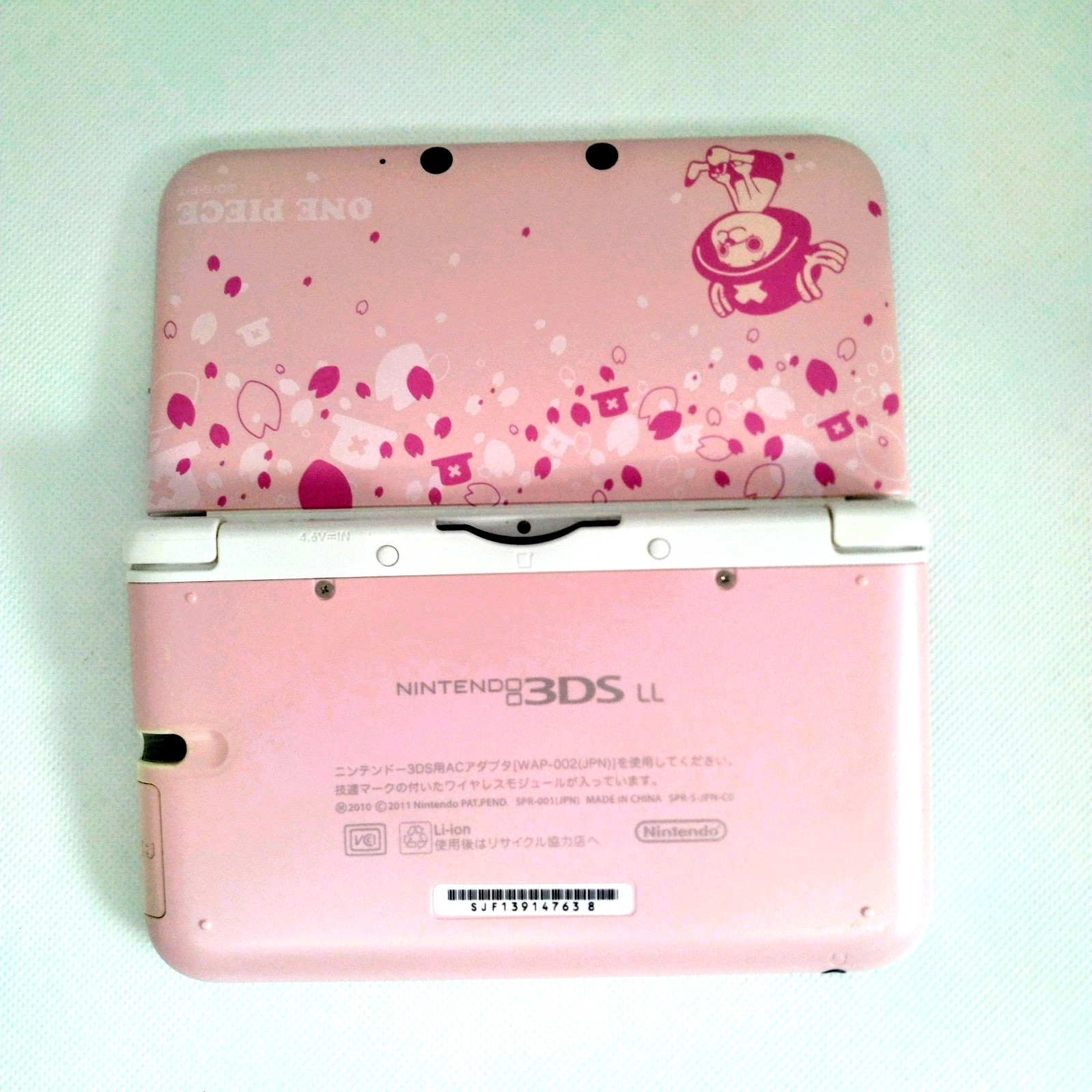 Nintendo 3DS XL Console One Piece Chopper Pink Japanese Tested Working Used