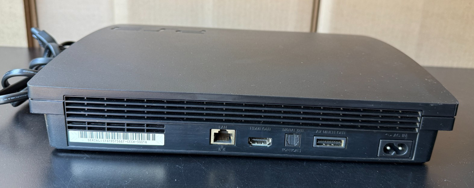 Sony PlayStation 3 PS3 Slim 320GB Console CECH-3001B – AS IS FOR PARTS Powers On