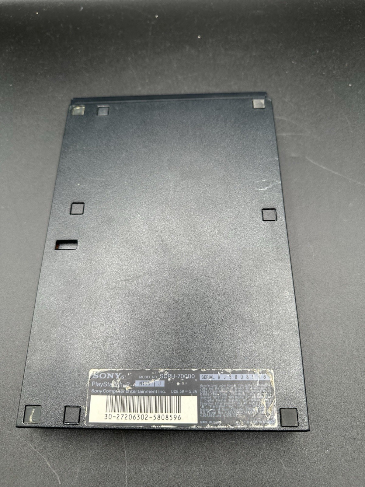 Sony PlayStation 2 Slim Black SCPH-70000 NTSC-J (For Parts/Repair) *Read