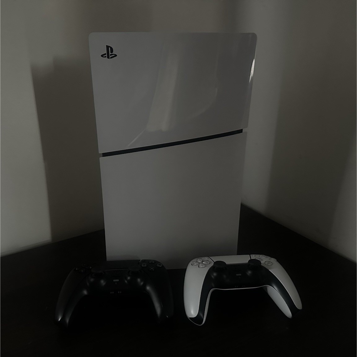 Sony PlayStation 5 Console disc and digital White and Black with Two Controllers