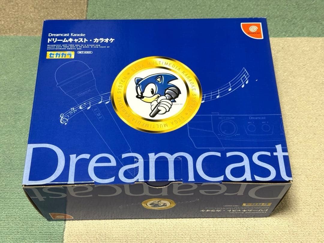 Sega Dreamcast Karaoke SEGAKARA HKT-4301 Console Microphone Set Boxed Complete**