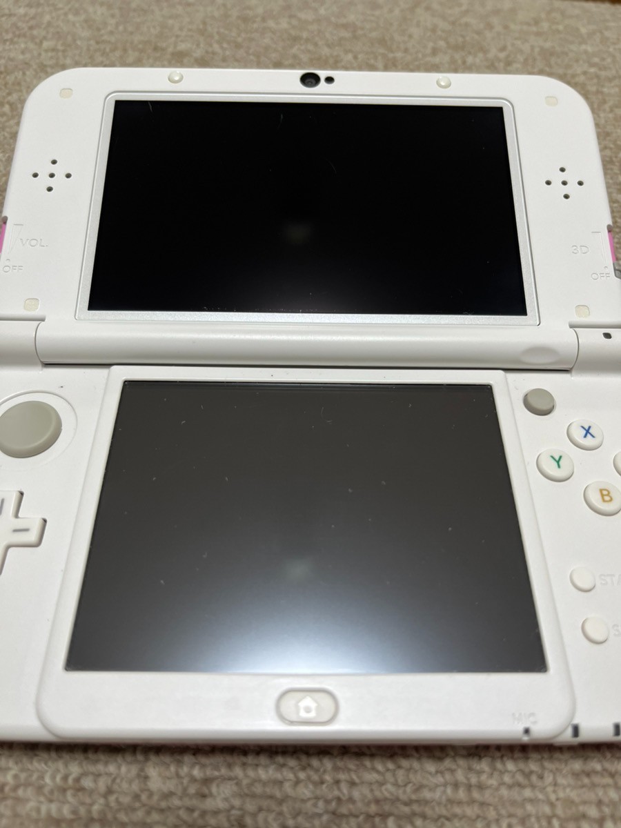 New Nintendo 3DS XL LL White x pink Console region Japanese B994