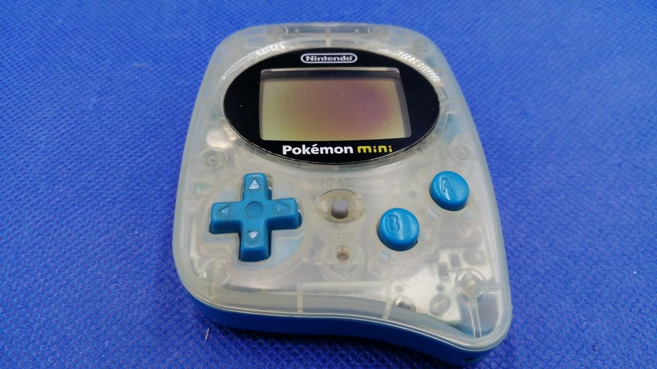 Nintendo Pokemon mini Console Upa Blue with Game (Puzzle Collection) Tested