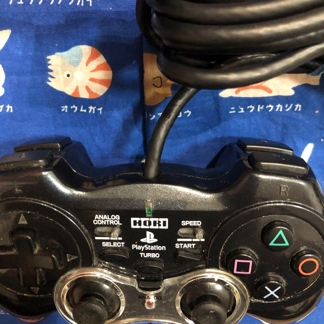 Hori Analog Sindou Pad 2 Turbo Controller Black Sony PlayStation 2 Used From JP