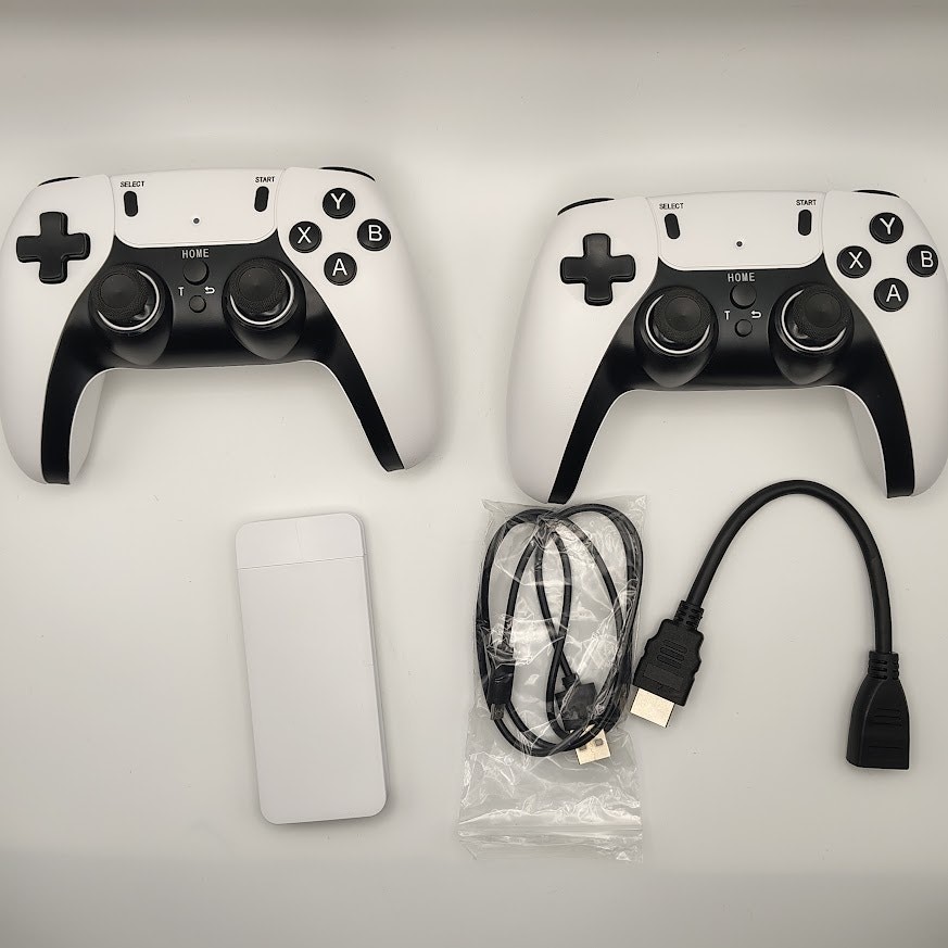 2.4G Wireless Retro Game Console 4K HDMI TV Stick Dual Controllers Game System
