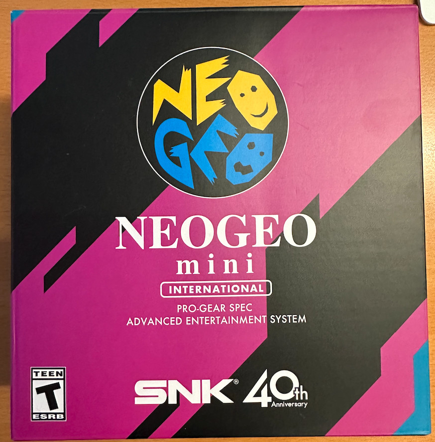 NEOGEO Mini International Classic SNK 40th Anniversary Brand New