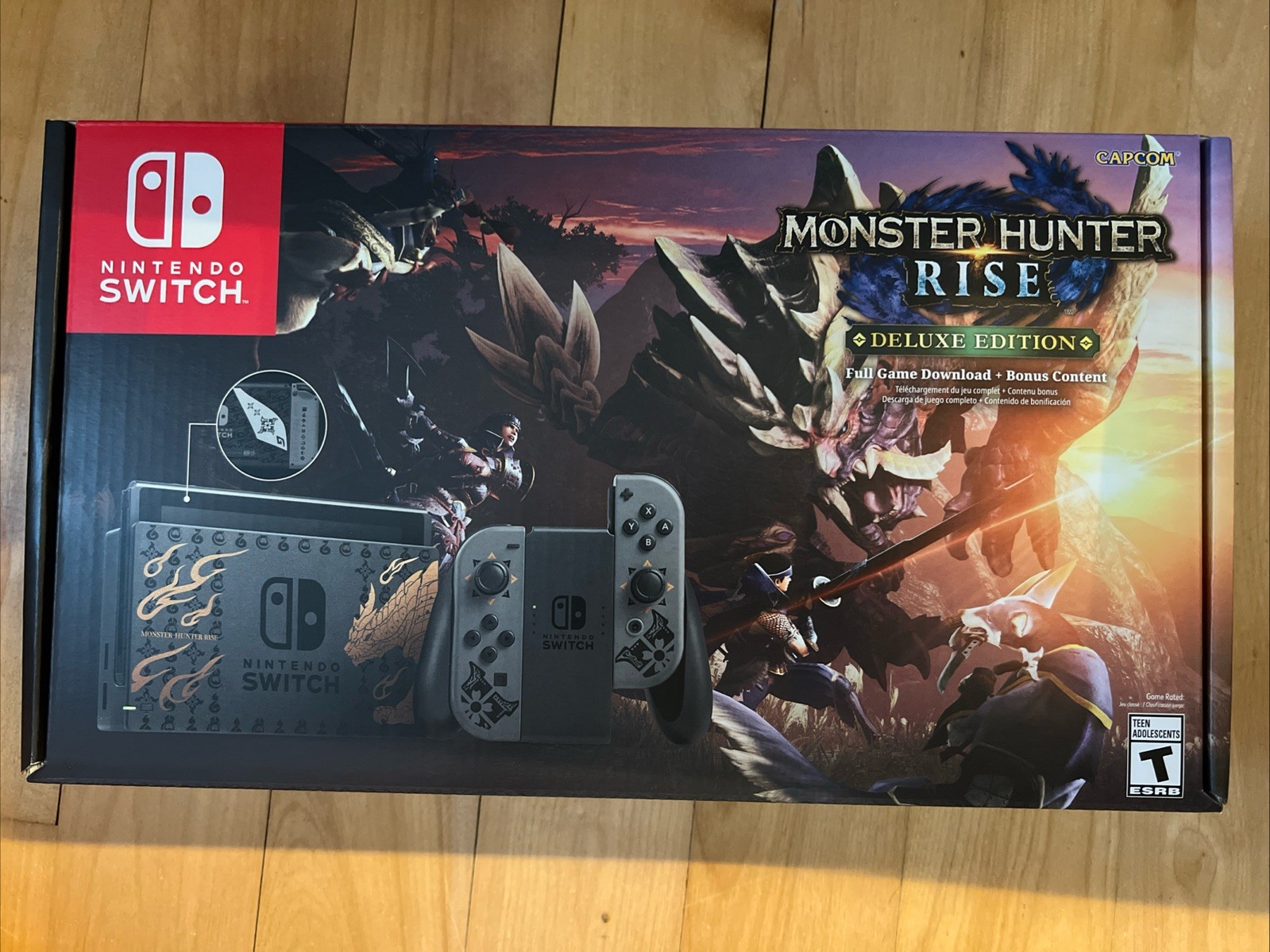 Nintendo Switch Monster Hunter Rise Deluxe Edition Console New! Sealed!