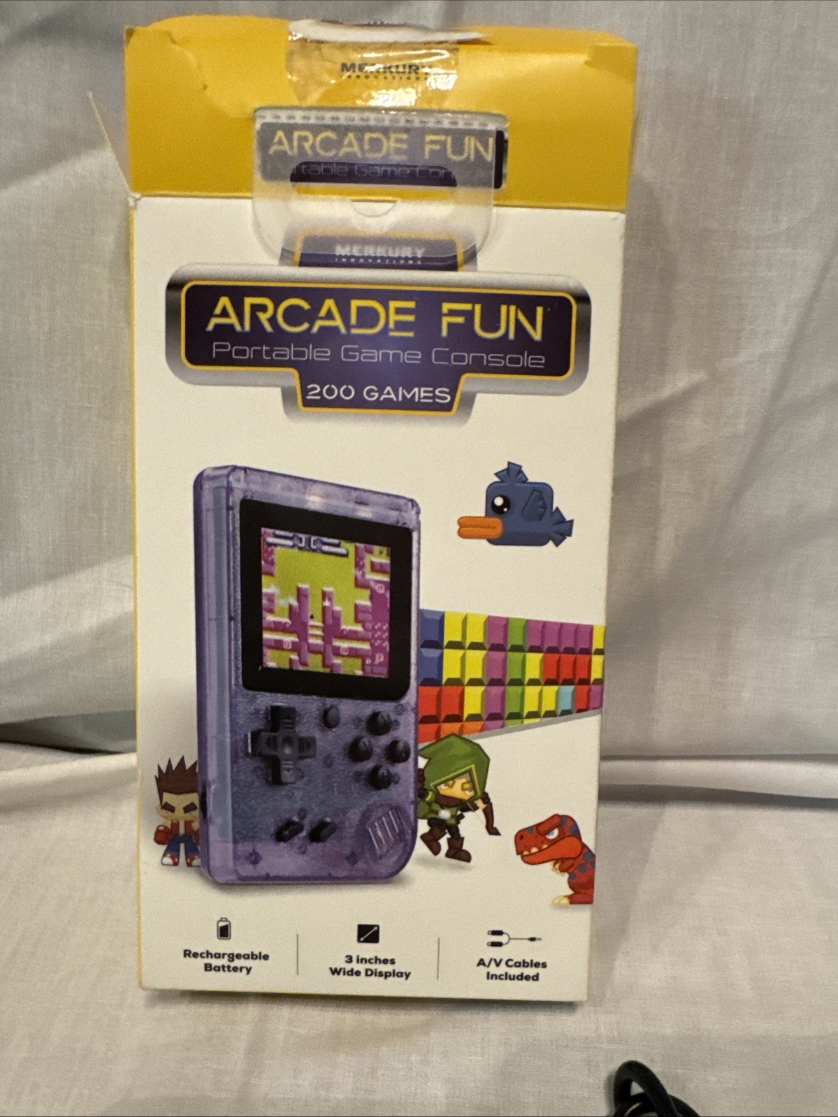 Merkury Innovations Arcade Fun Portable Game Console 200 Games
