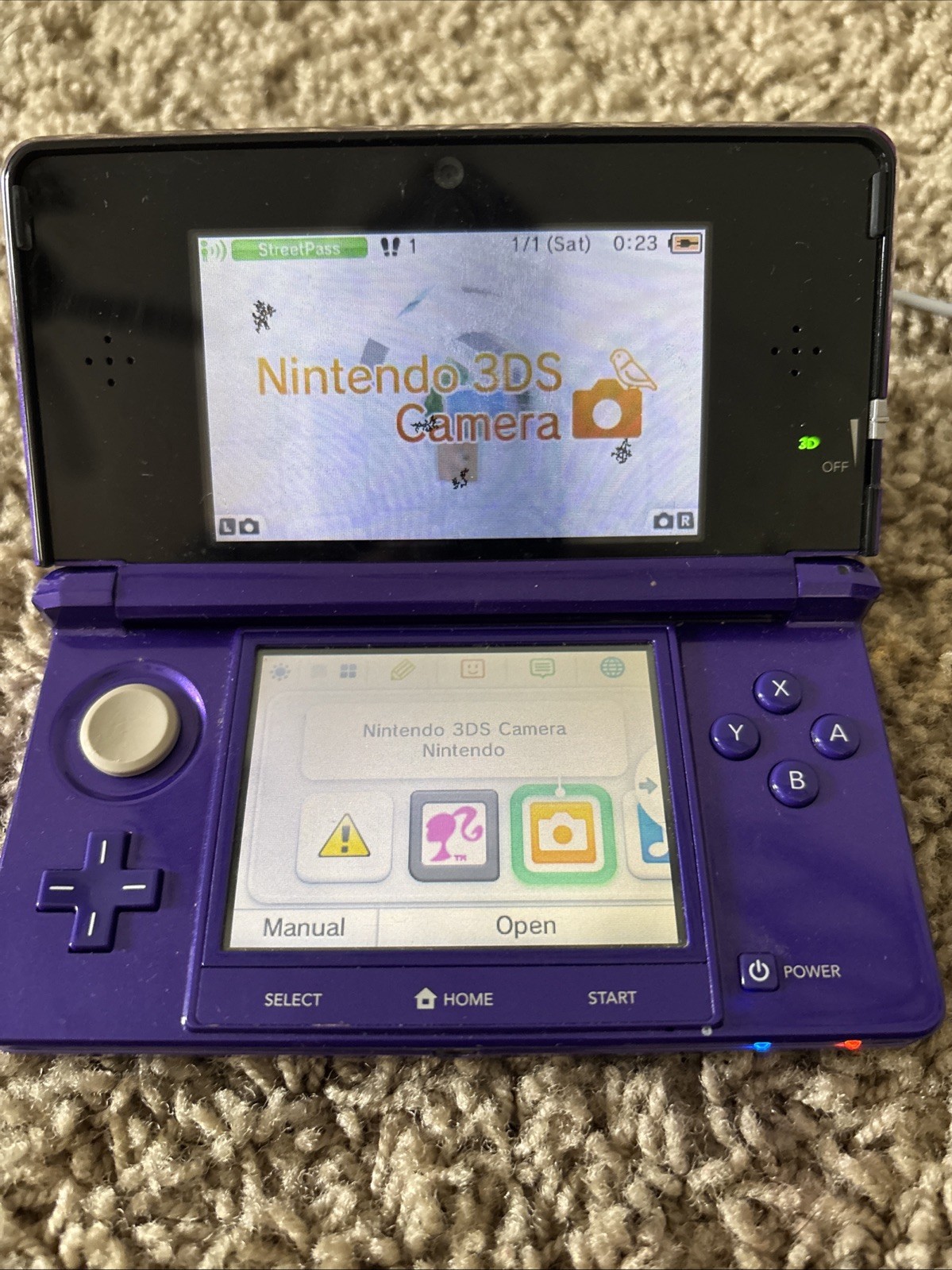 Nintendo 3DS Midnight Purple: Tested & Working