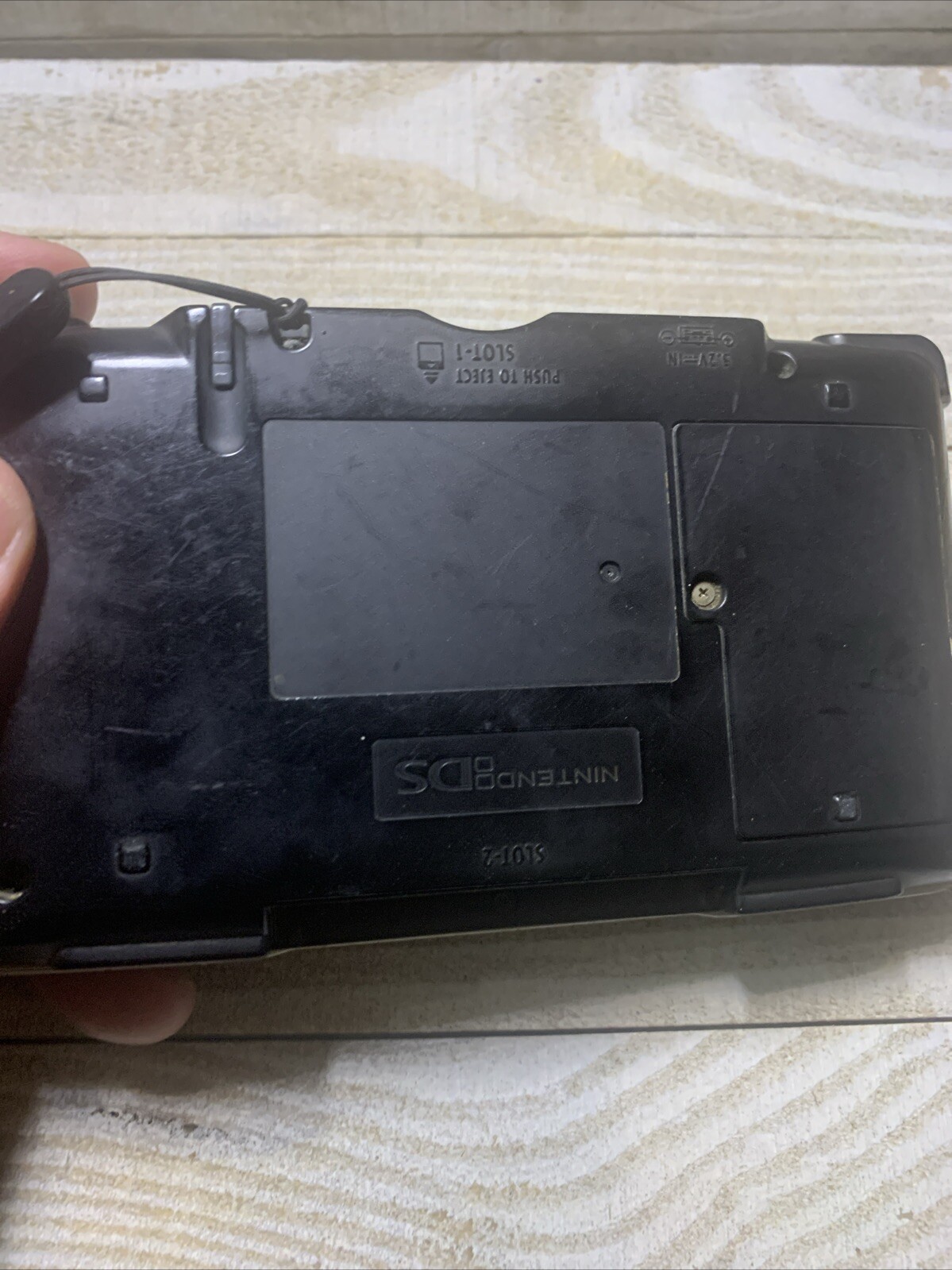 Original Fat Nintendo DS Silver W/ Stylus No Charger