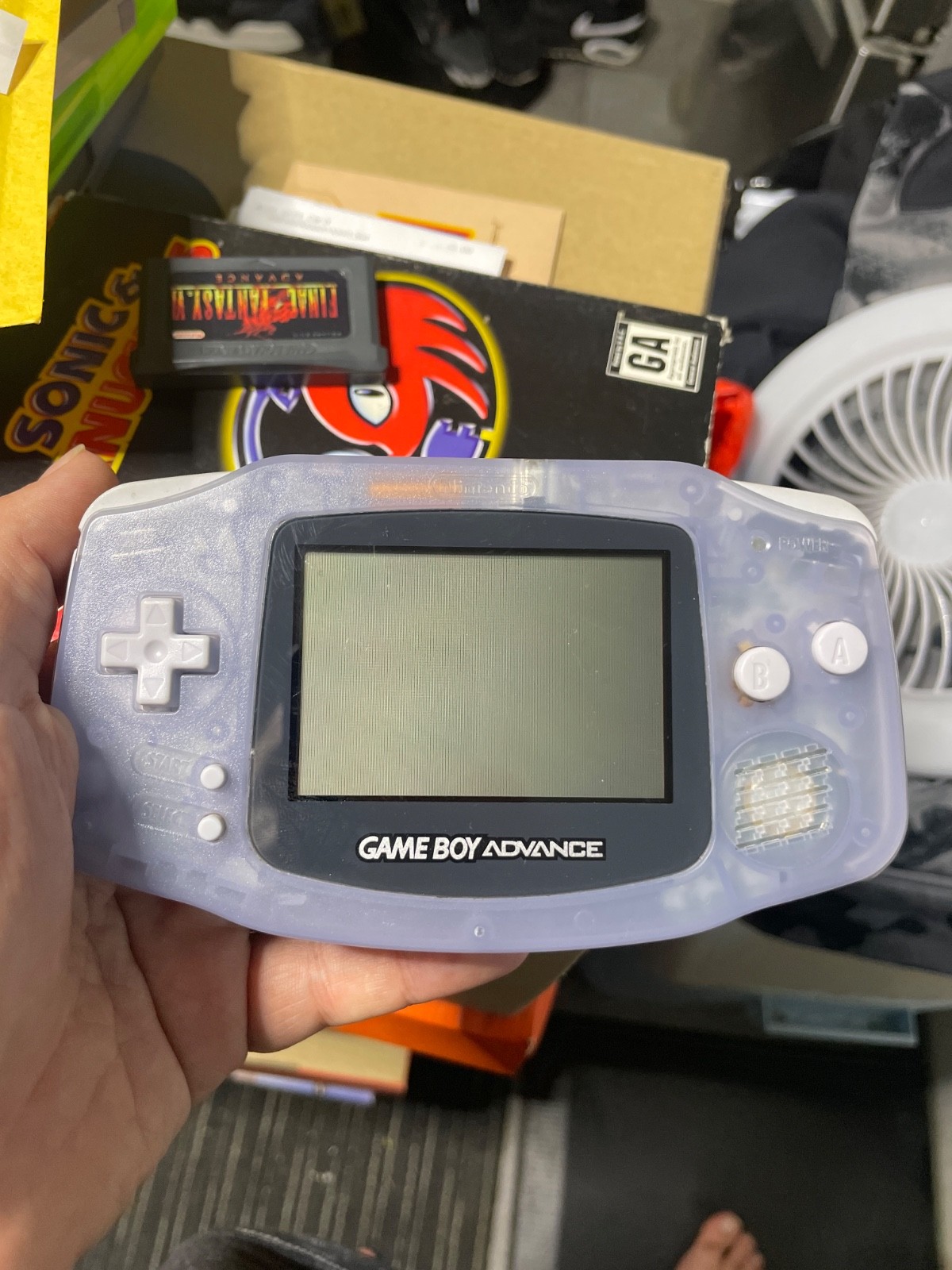 Nintendo Game Boy Advance Console System – Clear Glacier