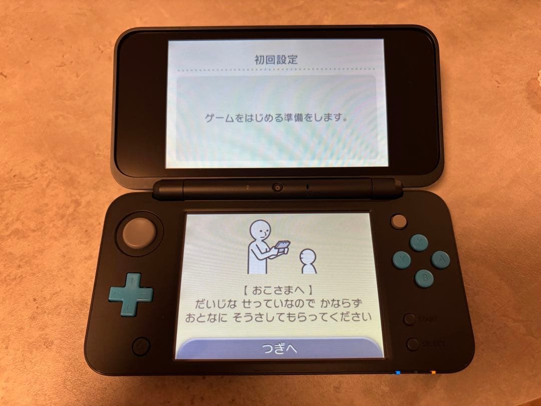 Nintendo new 2DS XL LL Turquoise x Black Console Boxed from Japan Tested