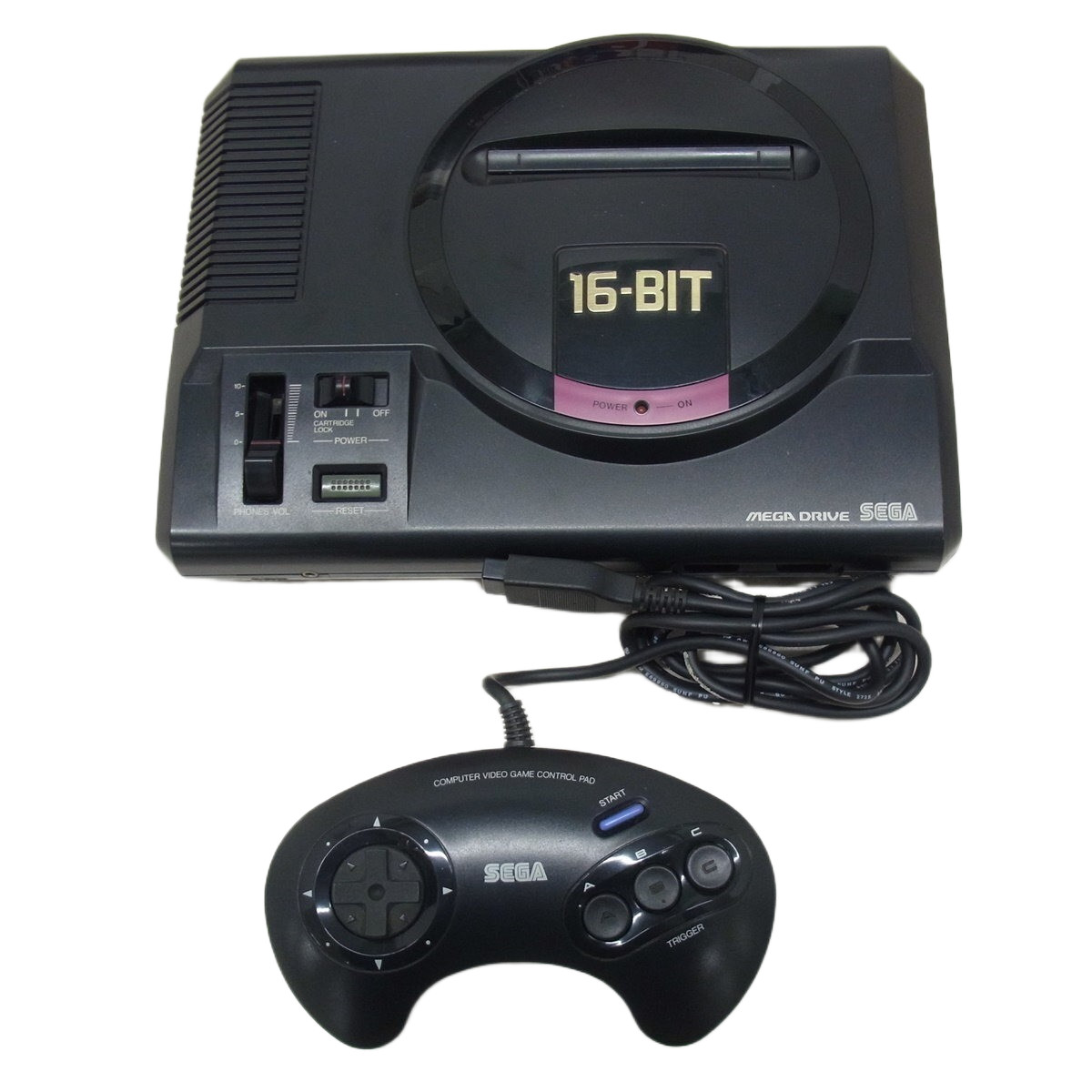 Tested MEGA DRIVE 2 Plus 1 Console PUYO PUYO MD Japan Import with Box PostCard