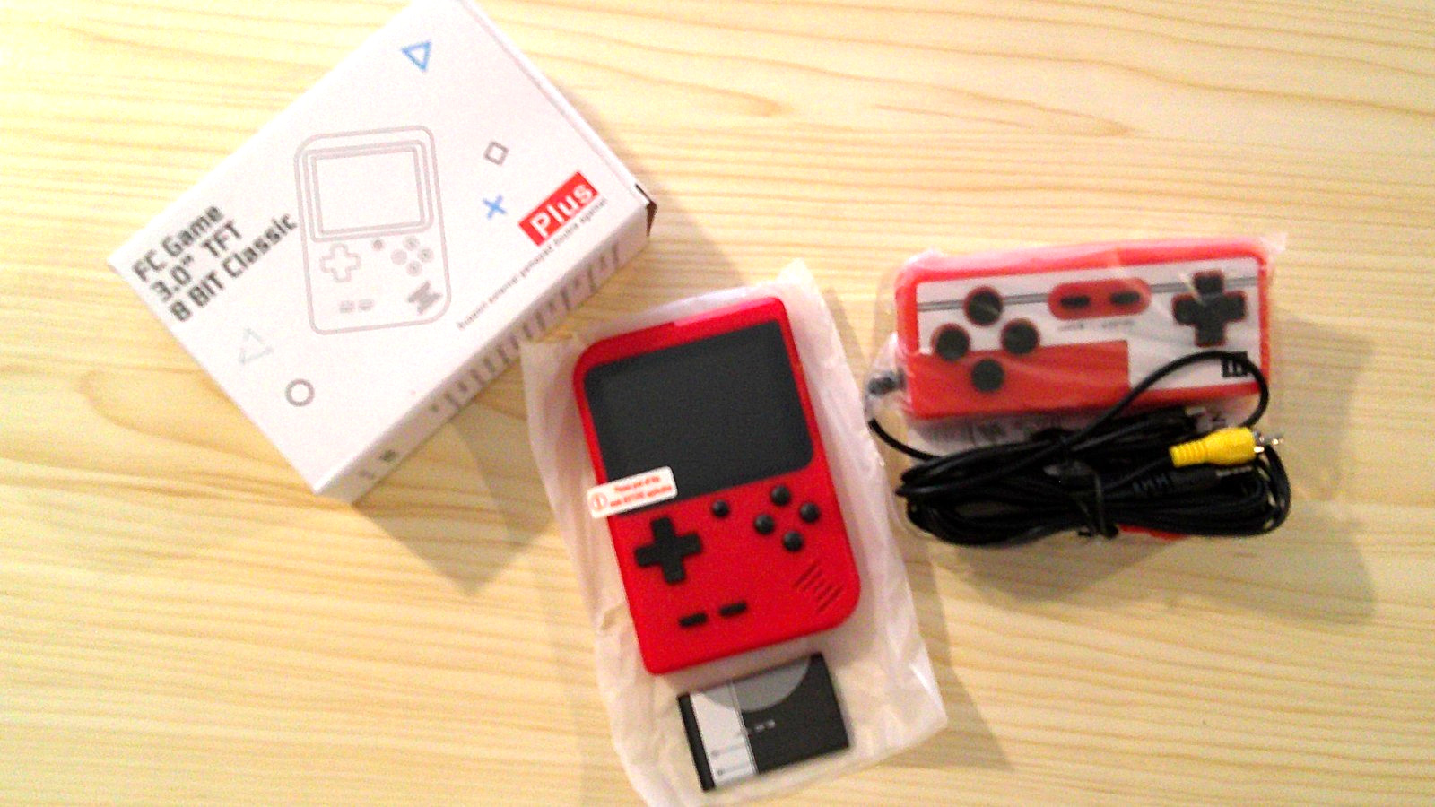 Retro FC Plus Handheld Game Console with TV Out and more – Red