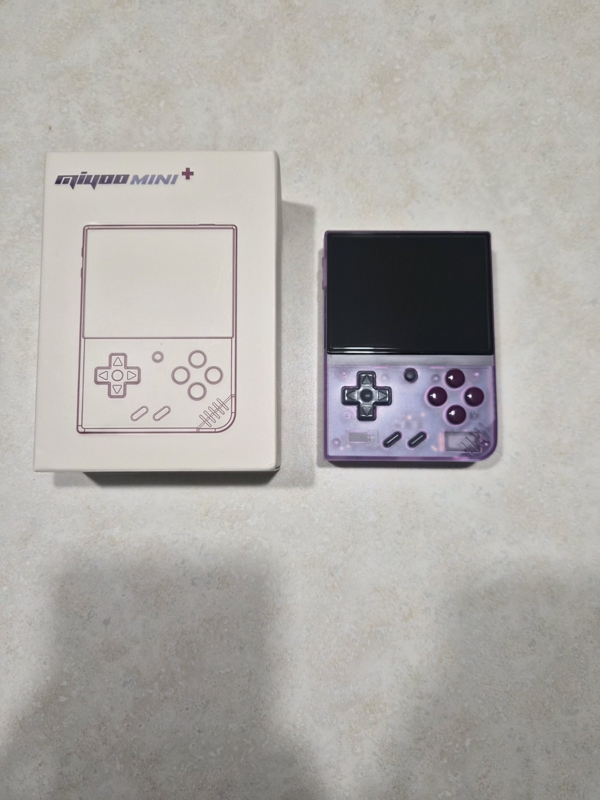 Miyoo Mini Plus Handheld Game Console Purple With Box