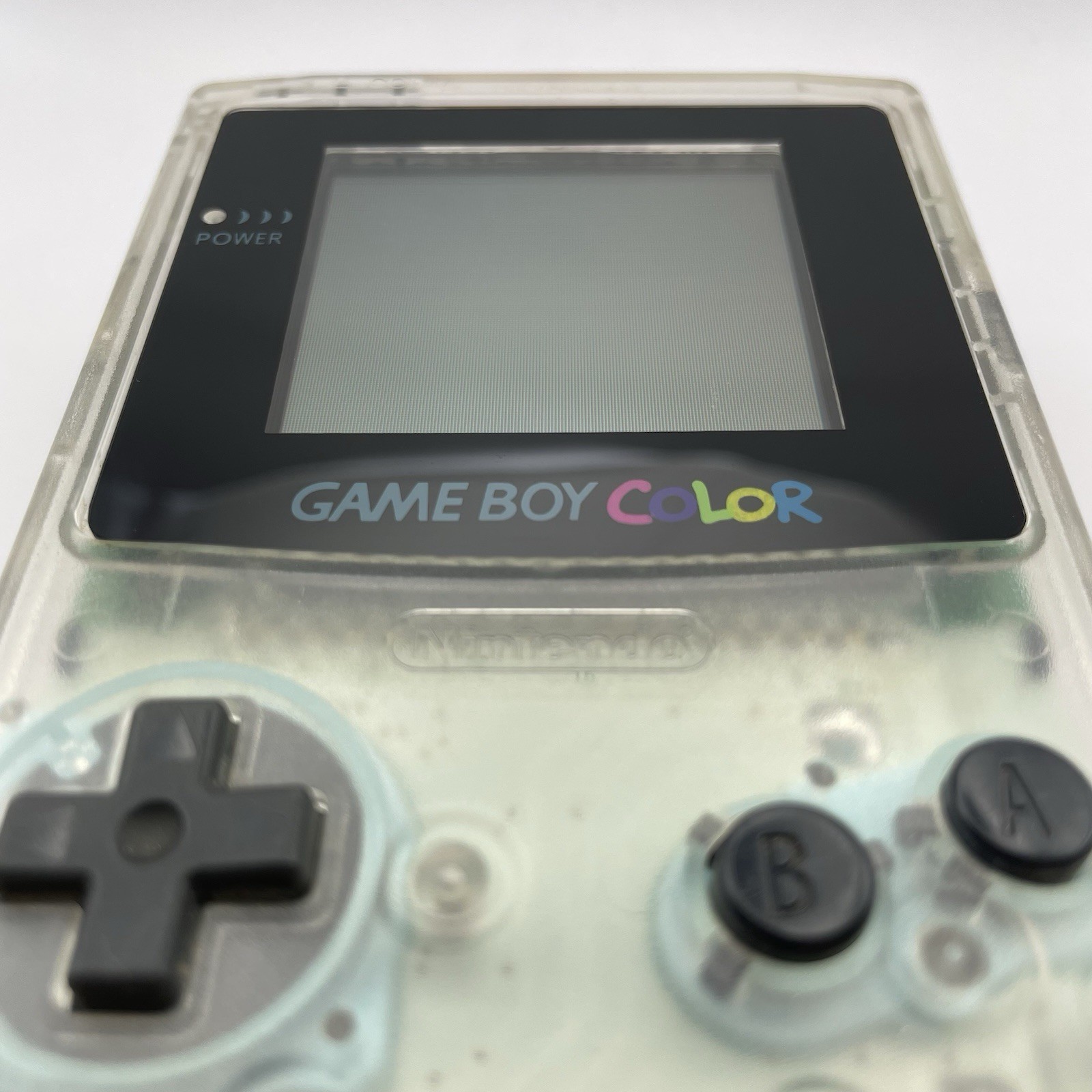 Nintendo Game Boy Color Clear Console CGB-001 TestedNew Screen Lens Japan