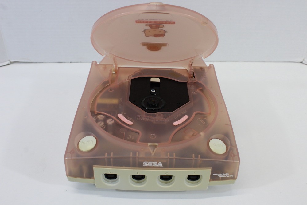 SEGA Dreamcast Hello Kitty Pink Console Controller AC AV HKT-3000 TESTED WORKING