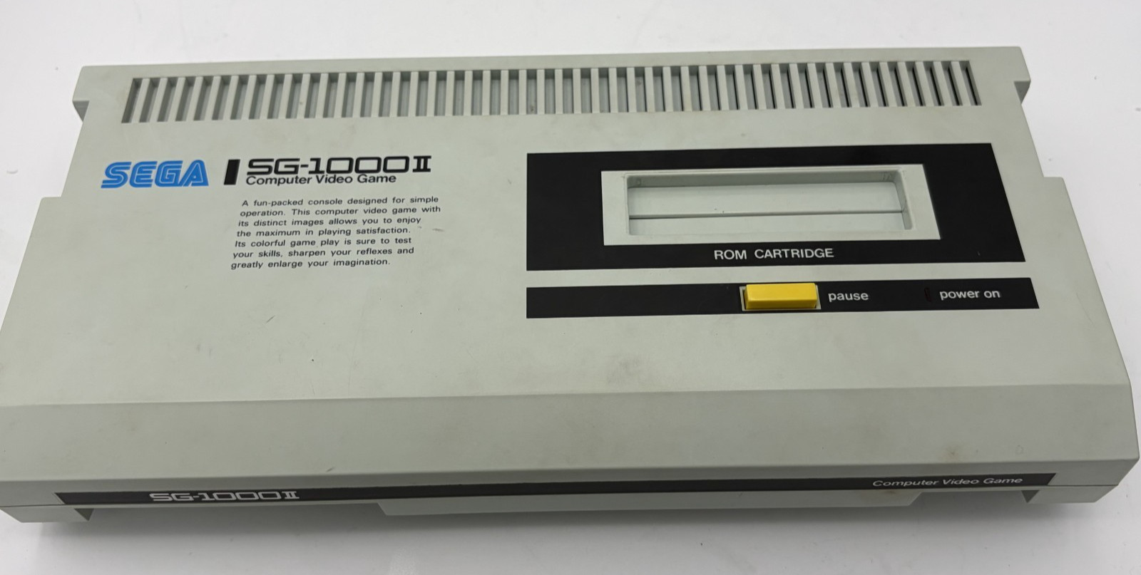 SEGA computer video game SG-1000II console with box with AC adapter