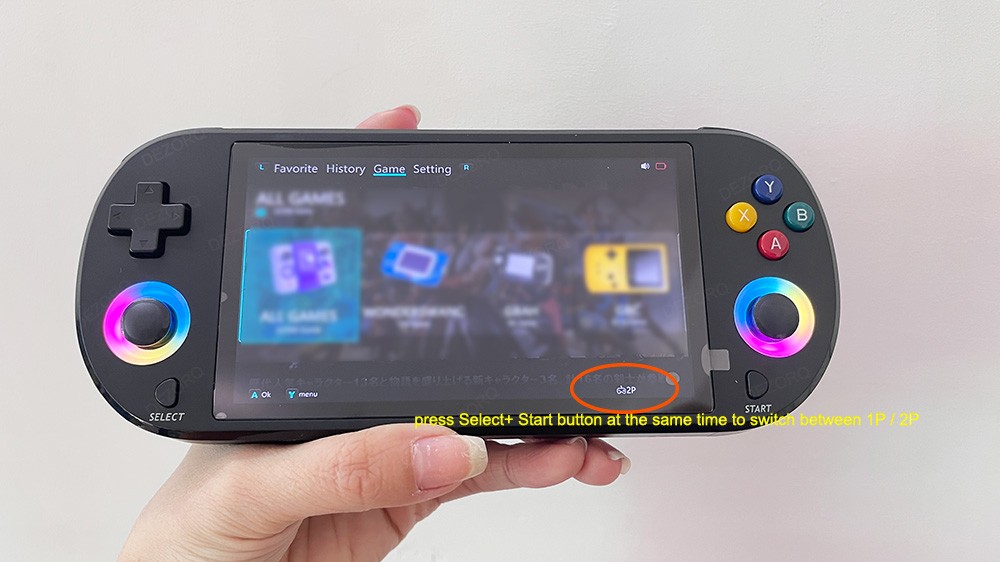 Handheld Video Game Console 5.0 Inch IPS Screen