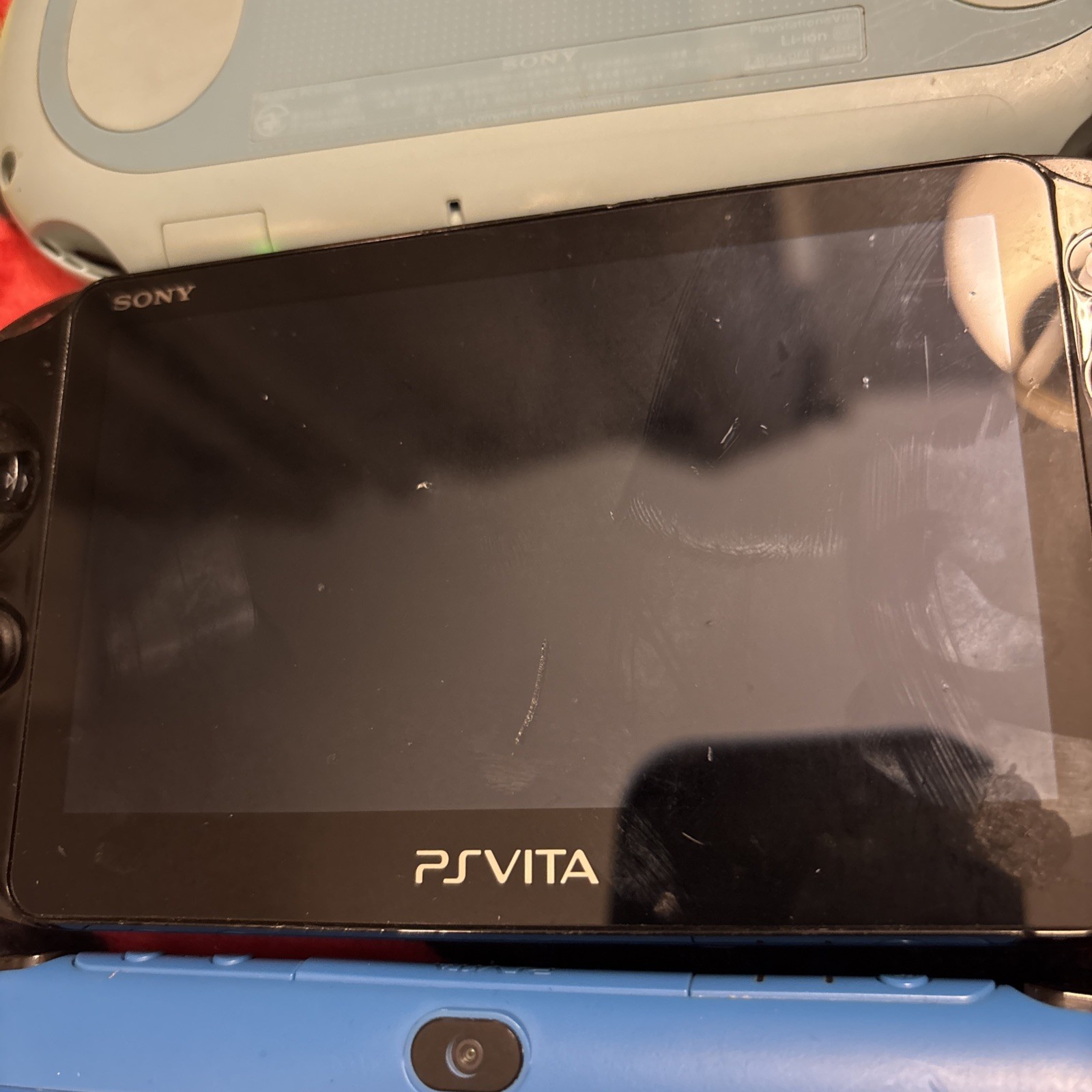 Sony PlayStation Vita 2000 Slim PCH-2000 Black with Charger Read Description