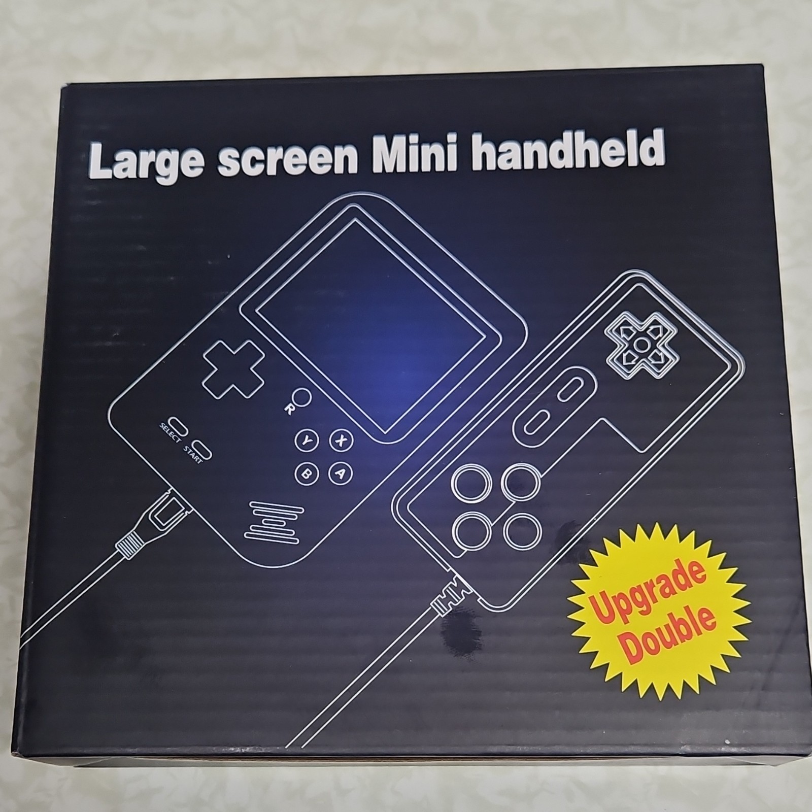 GB05CR Handheld Game System Large Screen HDMI TV Sync Backlit Rechargeable Black