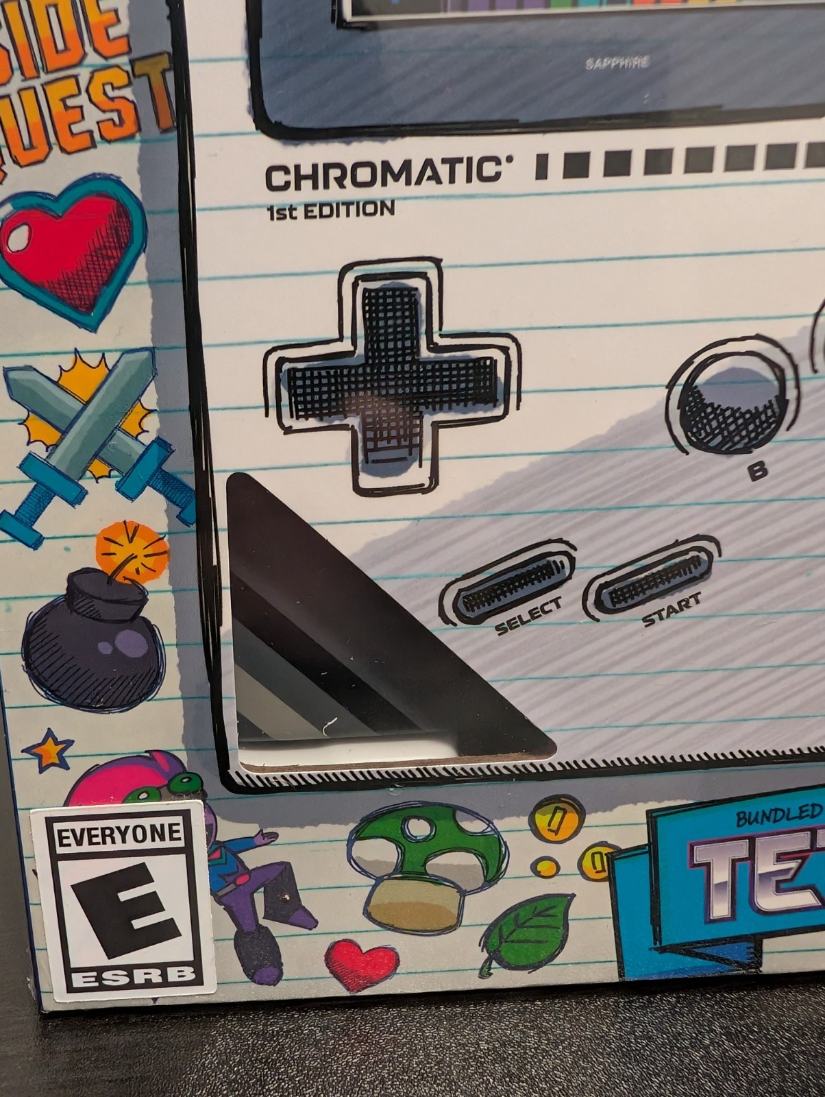 ModRetro Chromatic 1st Edition Midnight Black w/ Tetris Game. FACTORY SEALED.