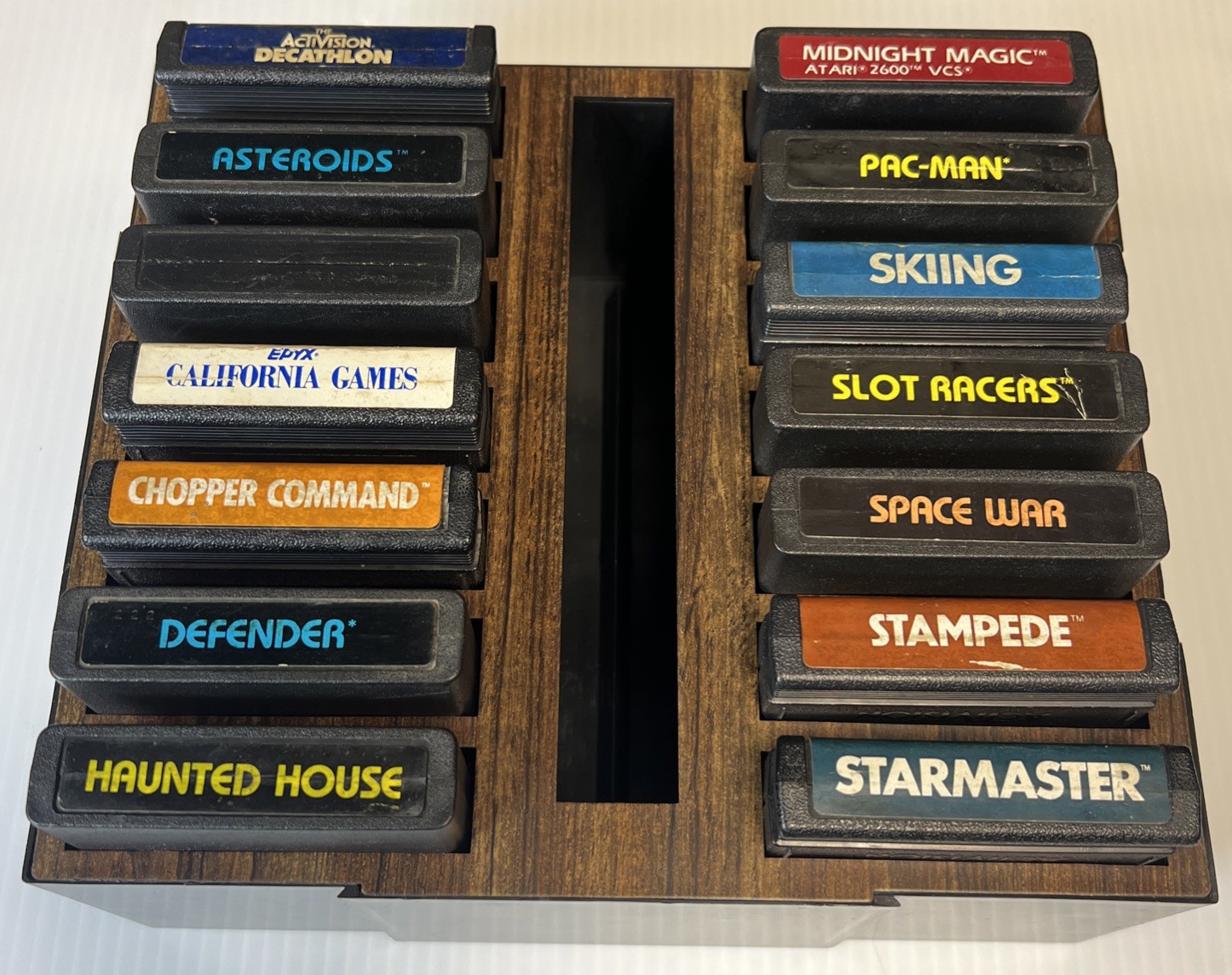 Atari 2600 14 Games With Display Case preowned bundle retro gaming