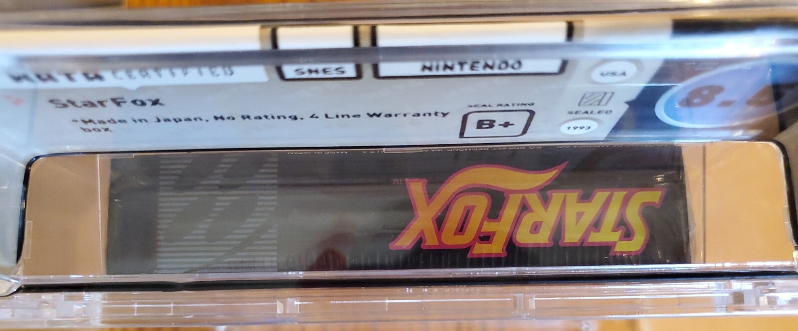 Star Fox (Super Nintendo Entertainment System, 1993) WATA 8.5 Sealed Japan RARE!